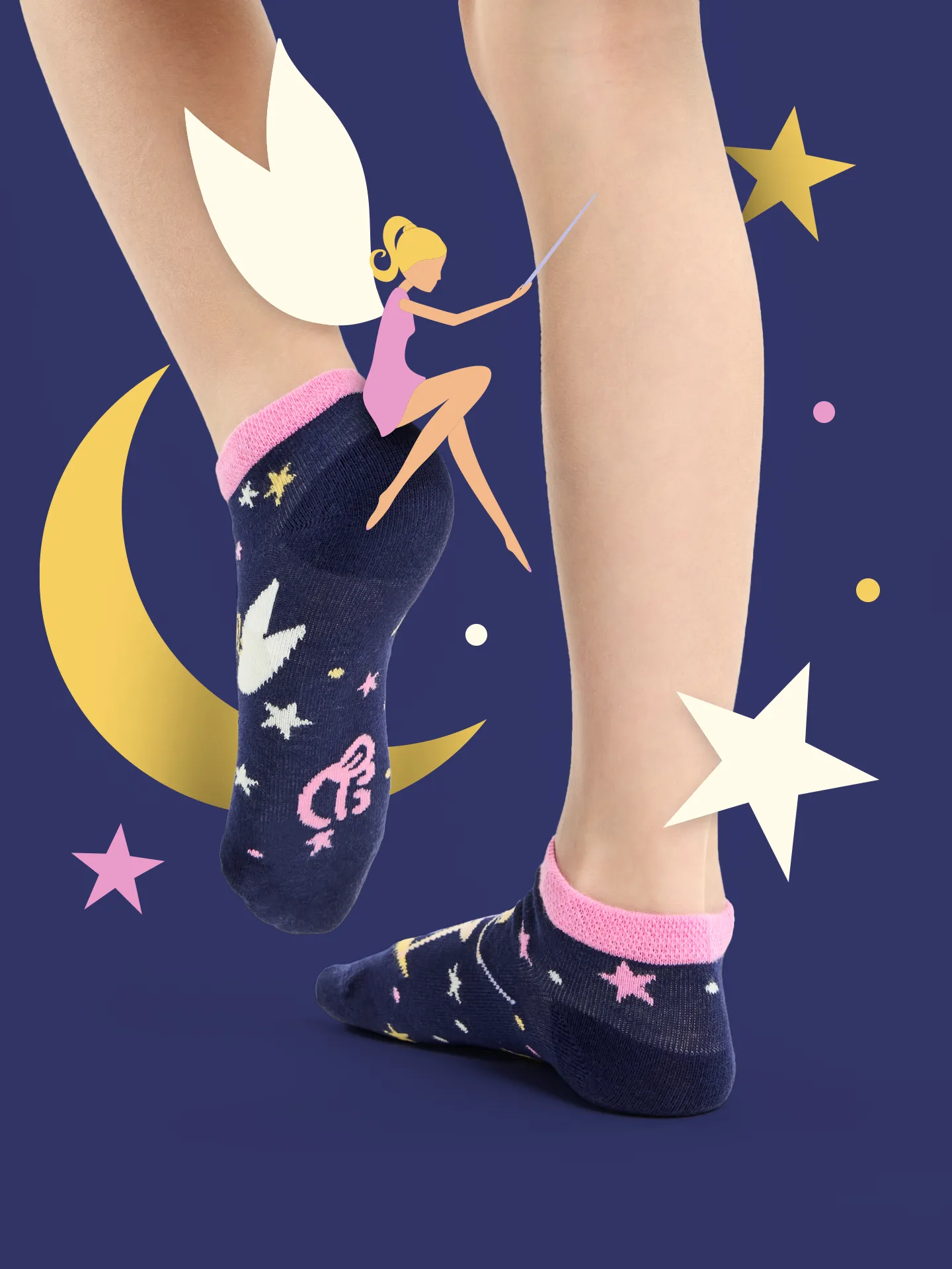 Lustige Knöchelsocken für Kinder Fee - Image 5