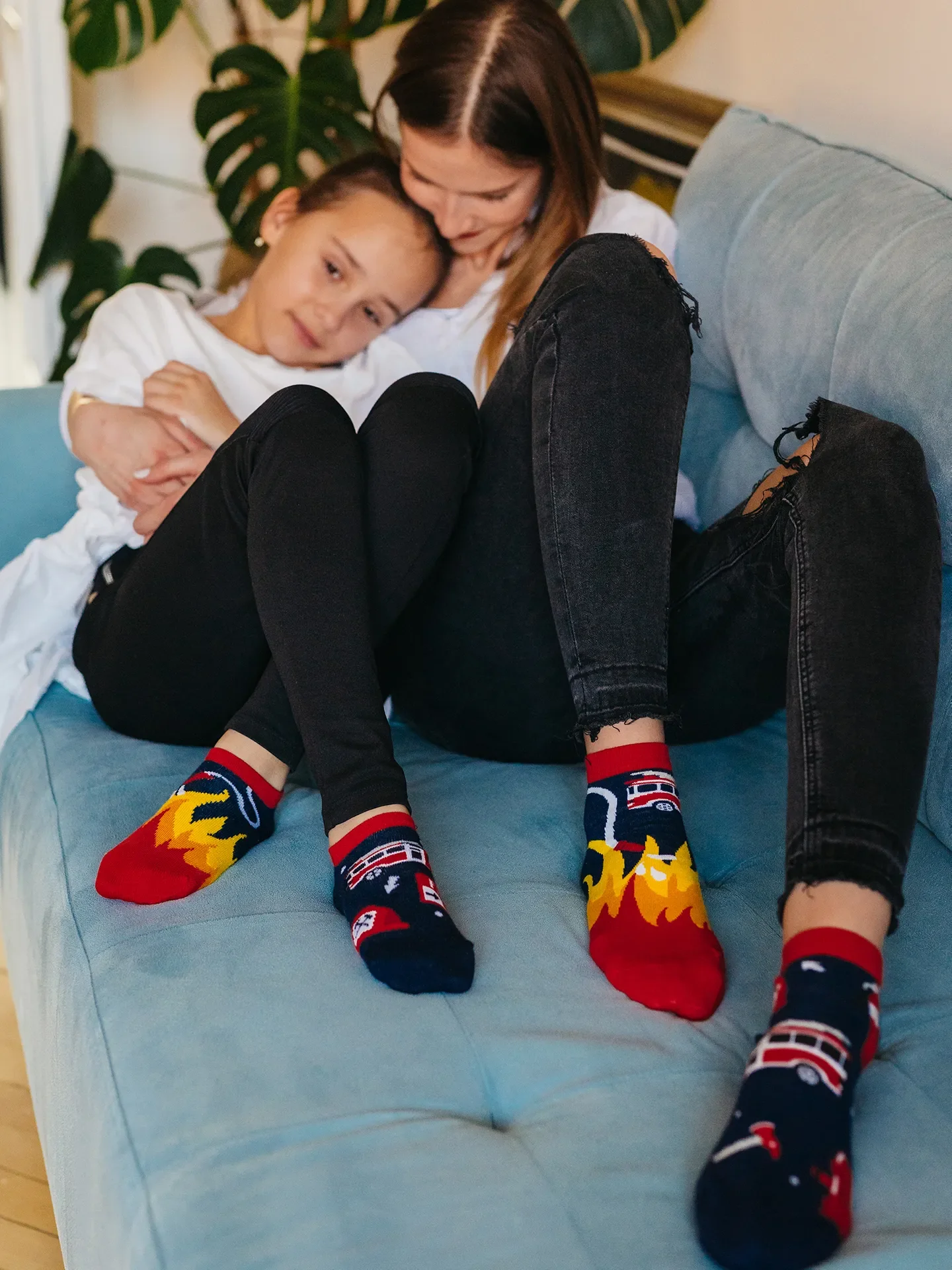 Lustige Knöchelsocken für Kinder Feuerwehrmann - Image 3