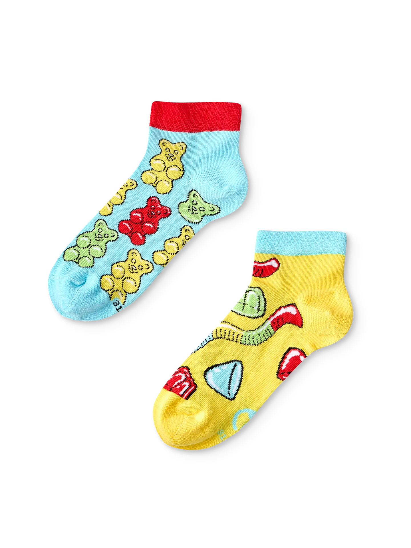 Lustige Knöchelsocken für Kinder Gummibären