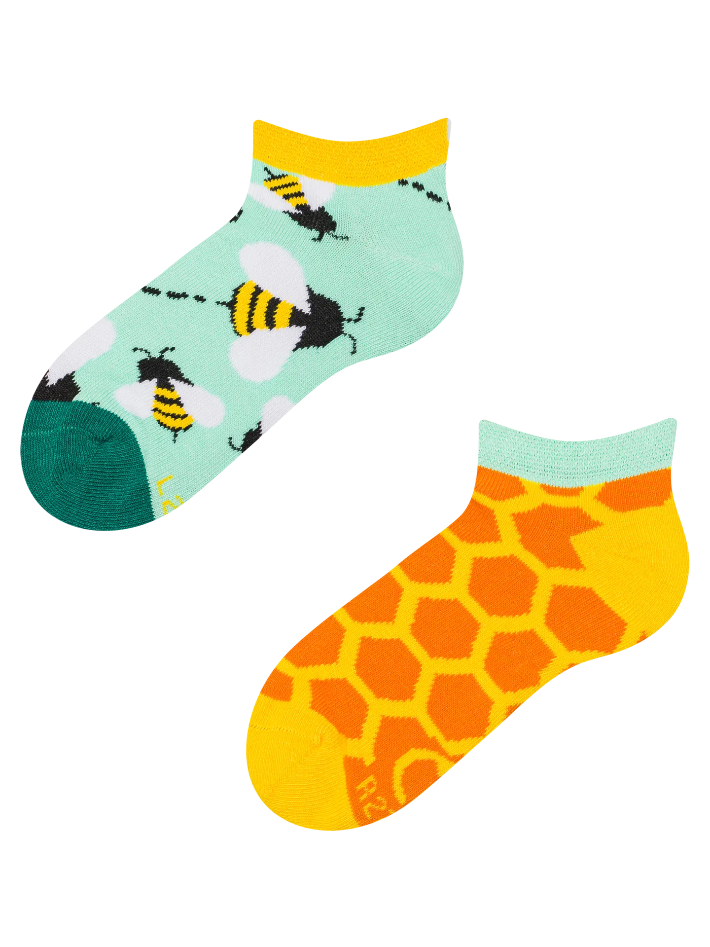 Lustige Knöchelsocken für Kinder Kleine Bienen