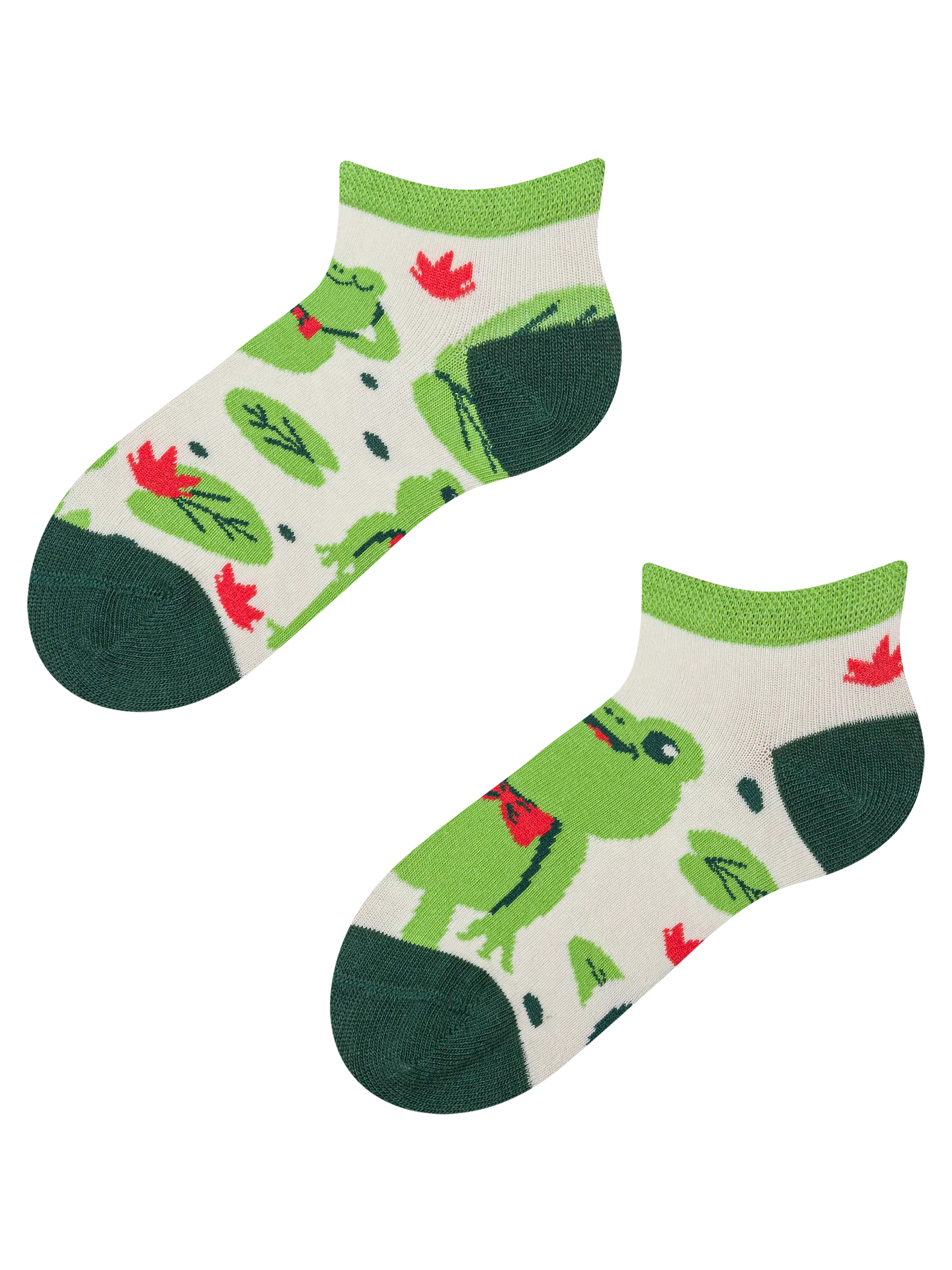 Lustige Knöchelsocken für Kinder Kleiner Frosch