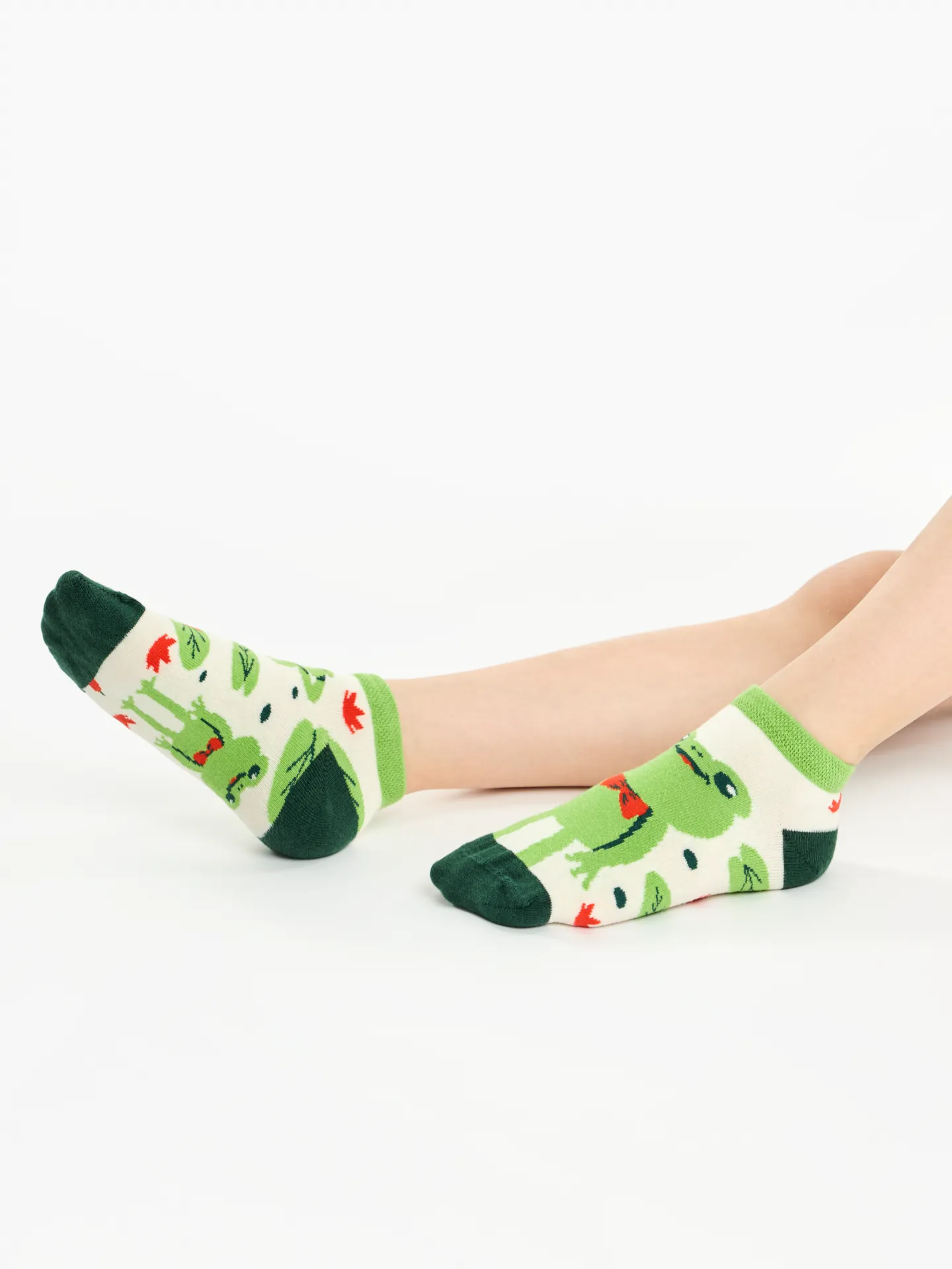 Lustige Knöchelsocken für Kinder Kleiner Frosch - Image 2