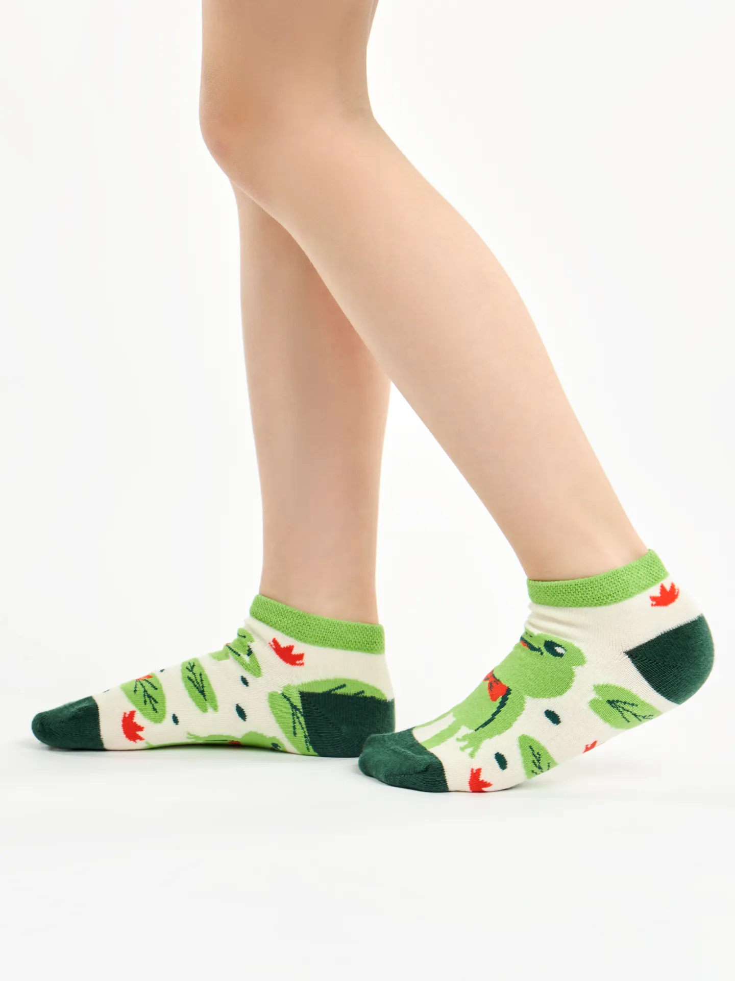 Lustige Knöchelsocken für Kinder Kleiner Frosch - Image 3