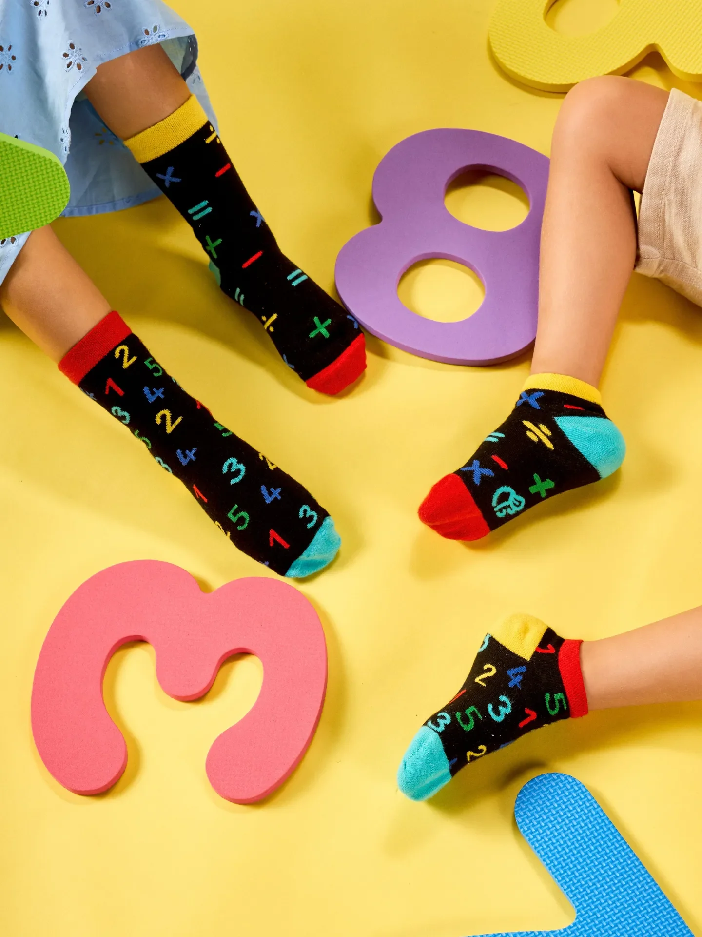 Lustige Knöchelsocken für Kinder Zahlen - Image 4