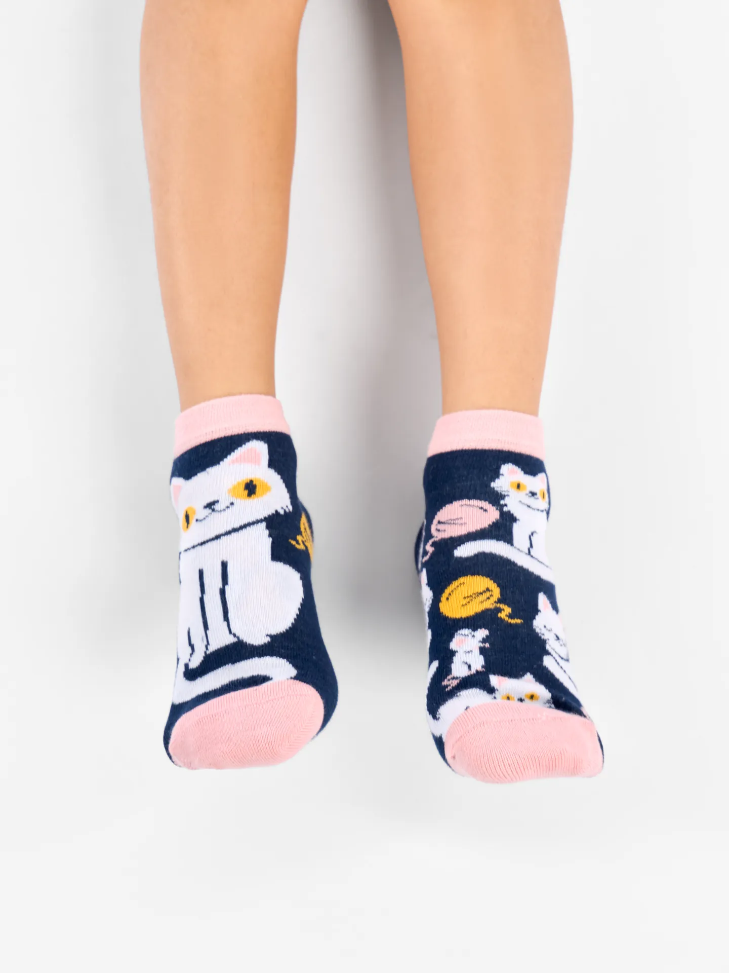Lustige Knöchelsocken für Kinder Verspieltes Kätzchen - Image 2