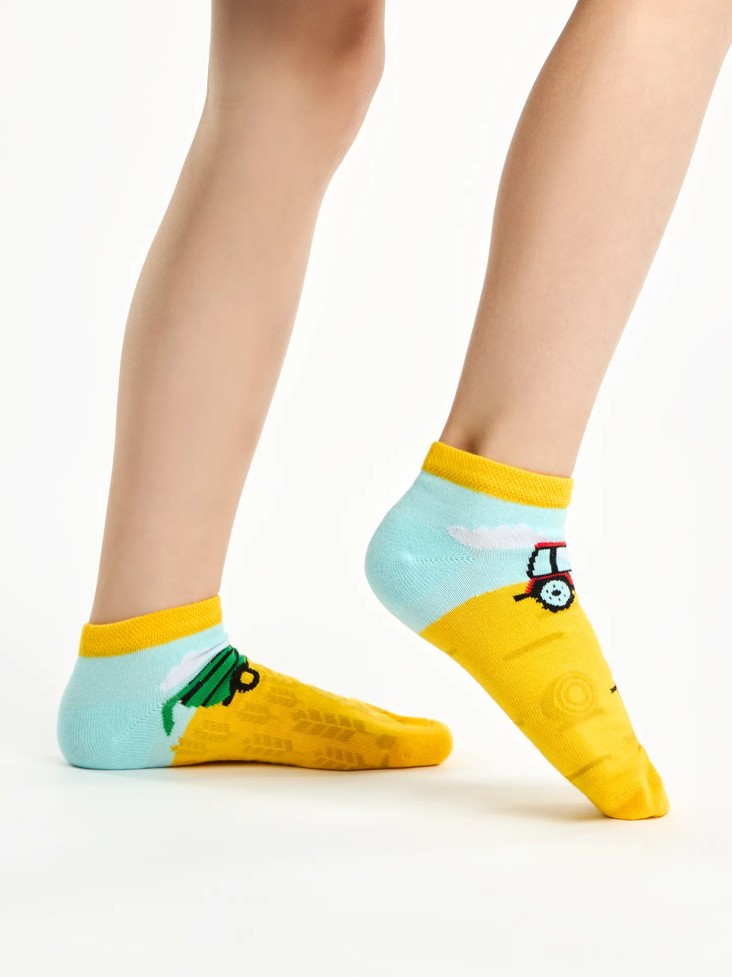 Lustige Knöchelsocken für Kinder Traktor - Image 3