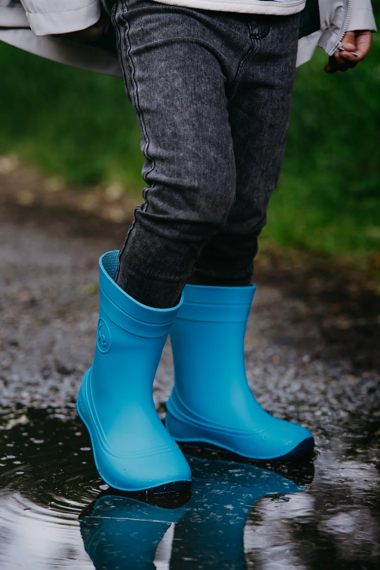 Barfuß-Regenstiefel für Kinder Be Lenka Pudds – Aquablau - Image 3
