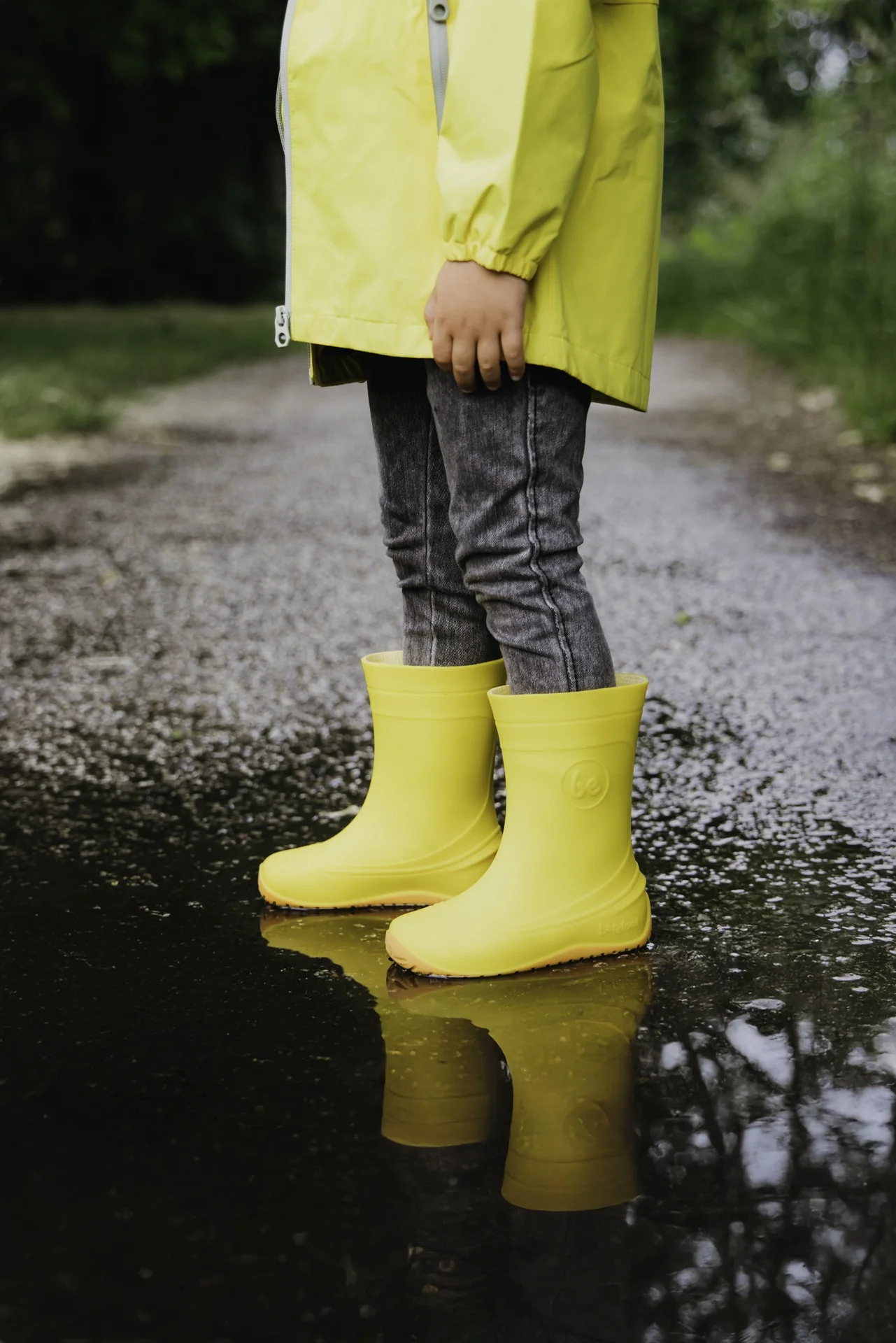 Barfuß-Regenstiefel für Kinder Be Lenka Pudds – Gelb - Image 3