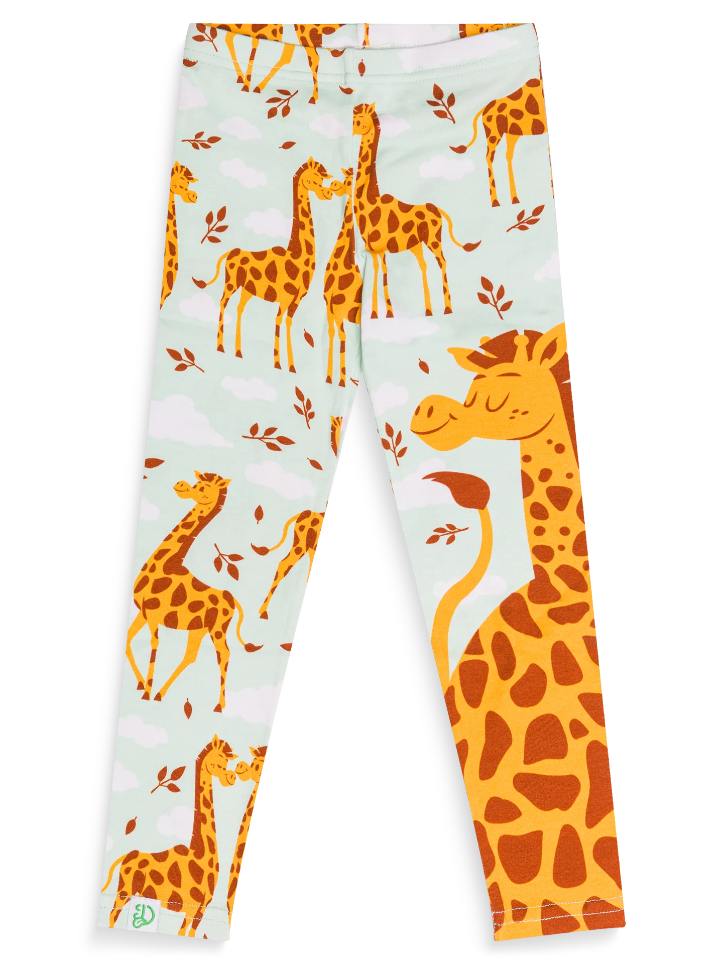Lustige Leggings aus Baumwolle für Kinder Verliebte Giraffen