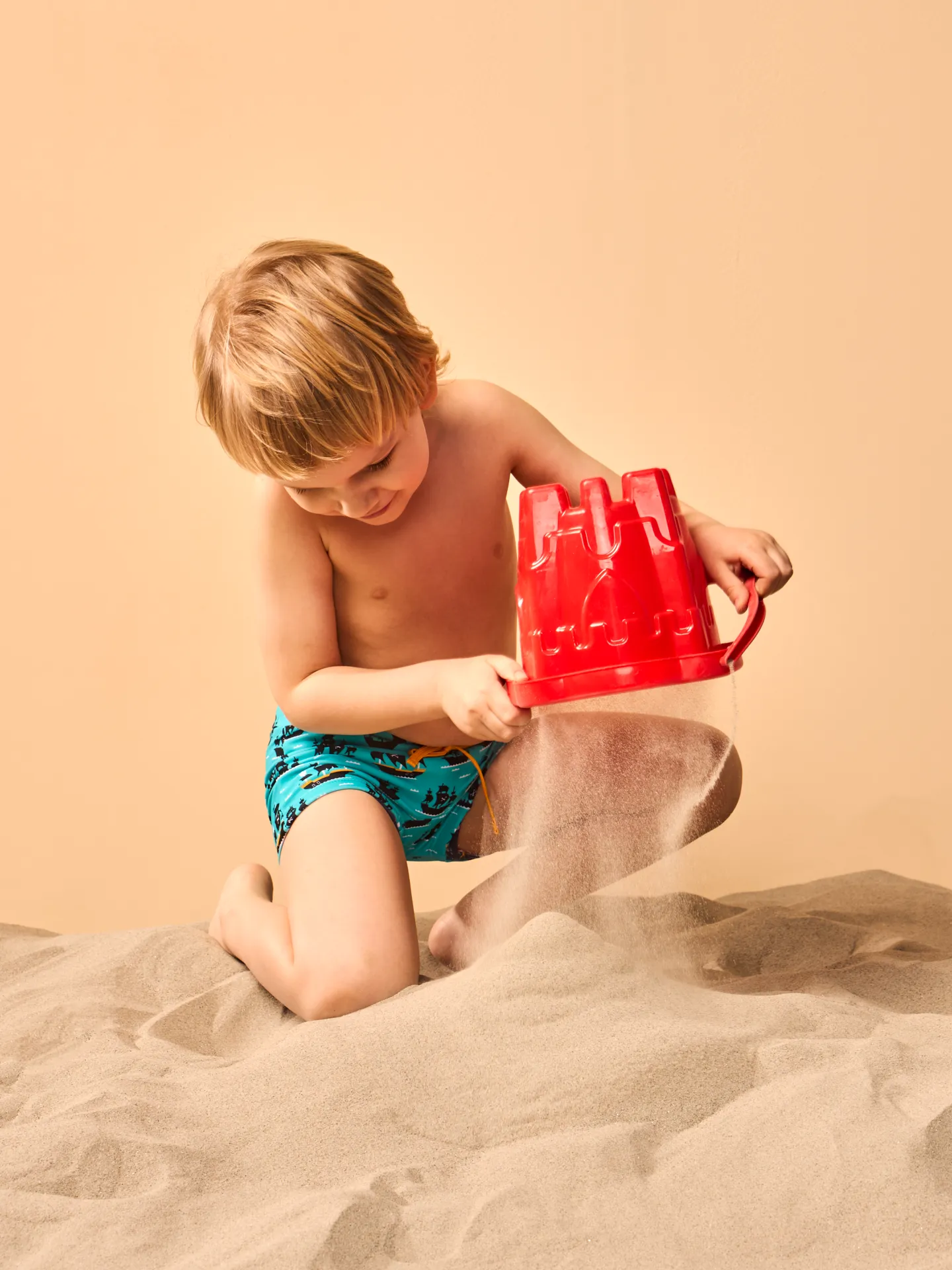 Lustige elastische Badeshorts für Kinder Piratenboot - Image 5