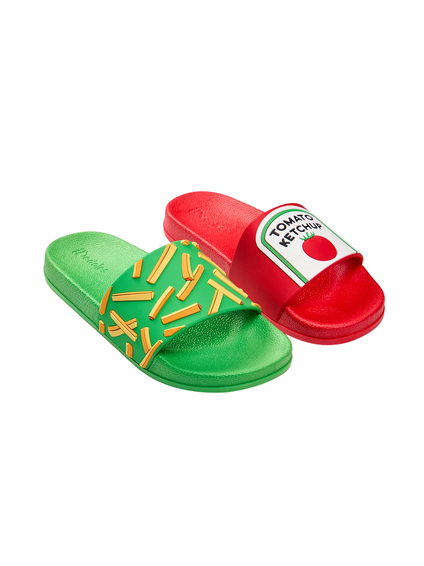Lustige Pantoletten für Kinder Pommes mit Ketchup - Image 4