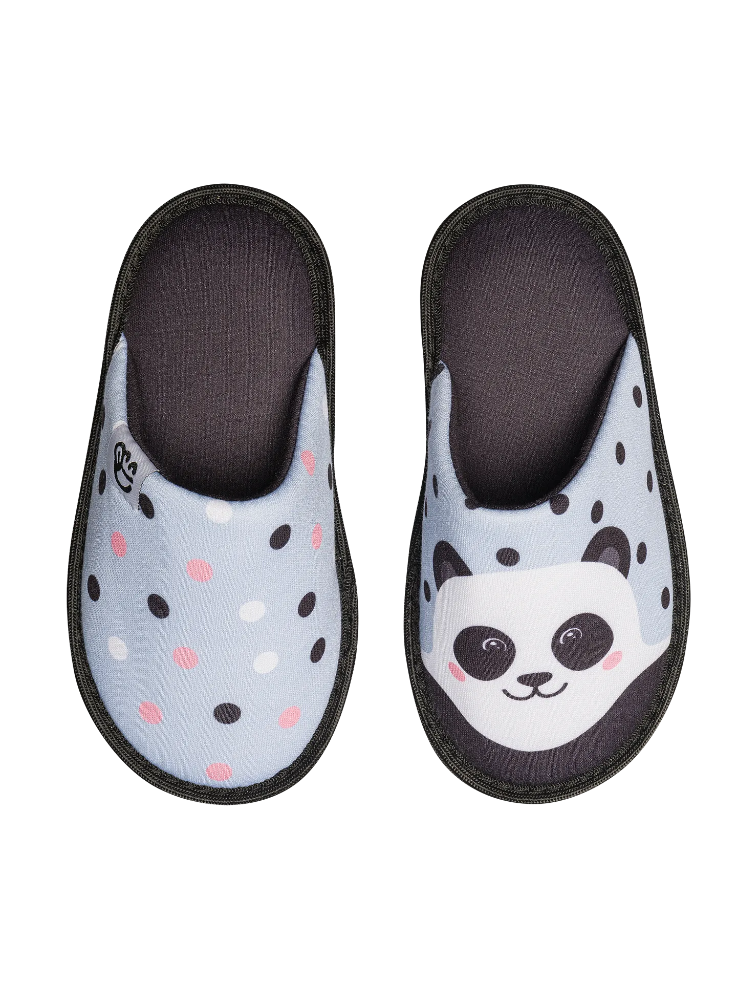 Lustige Hausschuhe für Kinder Glücklicher Panda