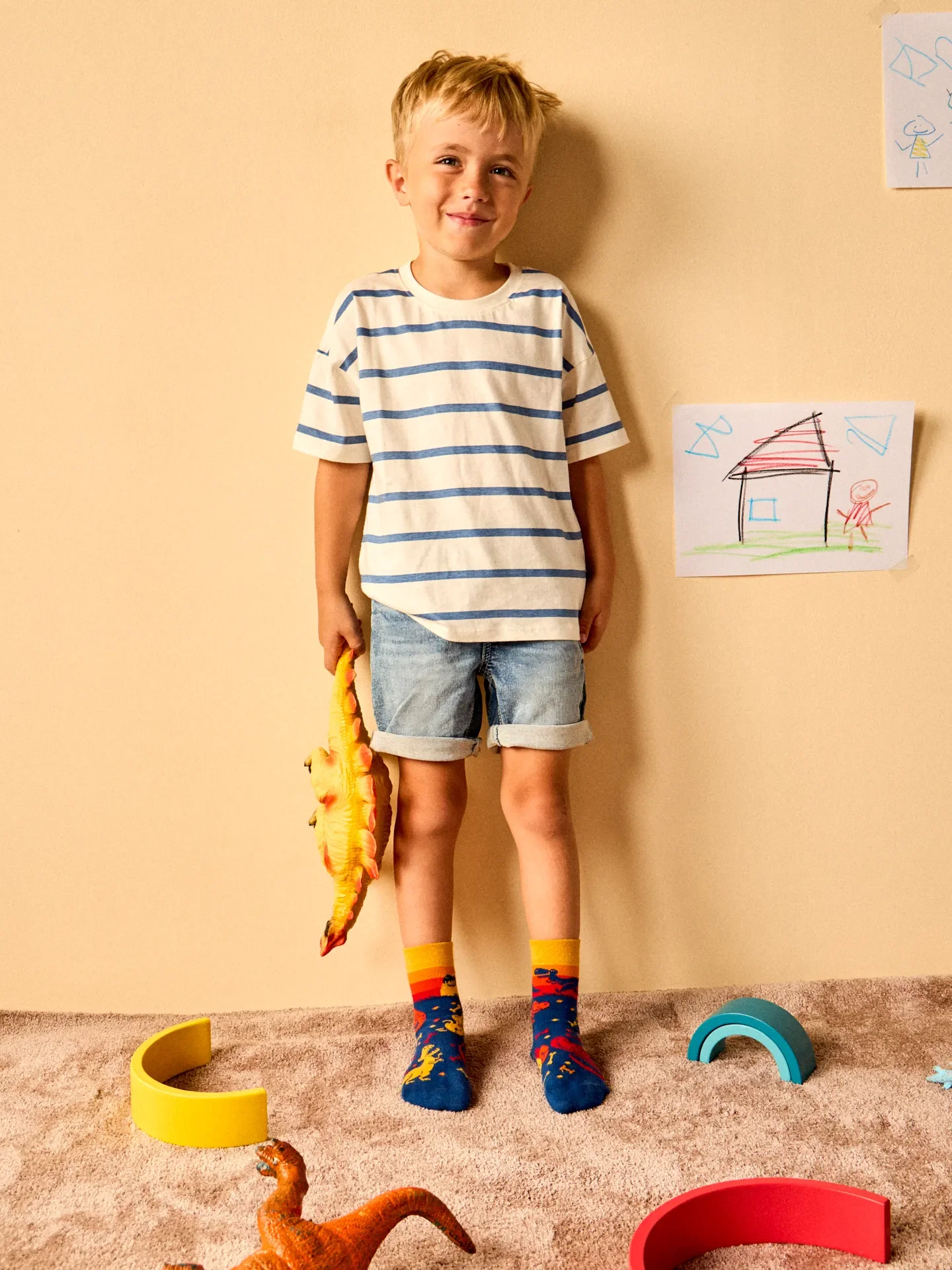 Lustige Kindersocken Welt der Dinosaurier - Image 4