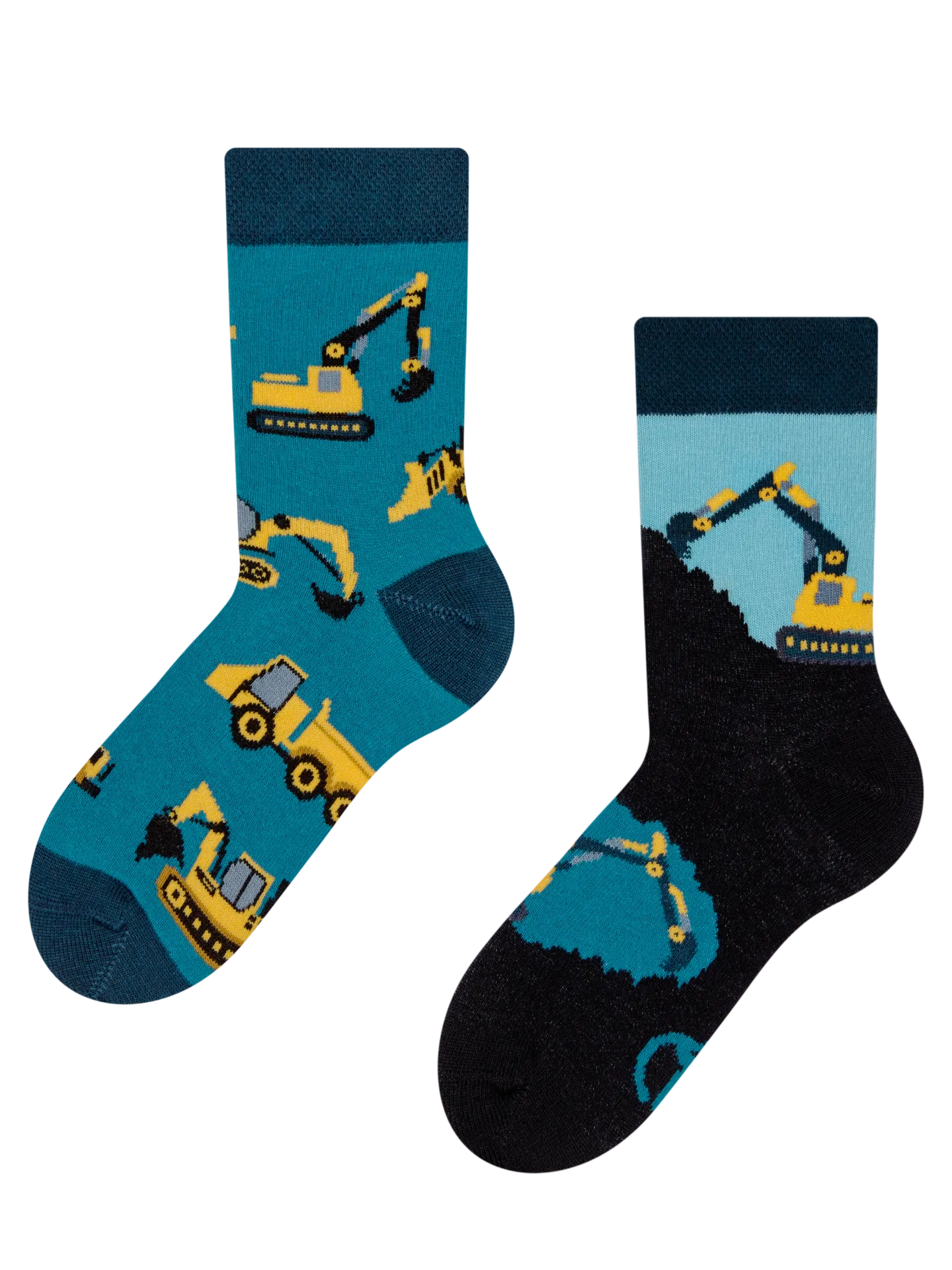 Lustige Kindersocken Bagger