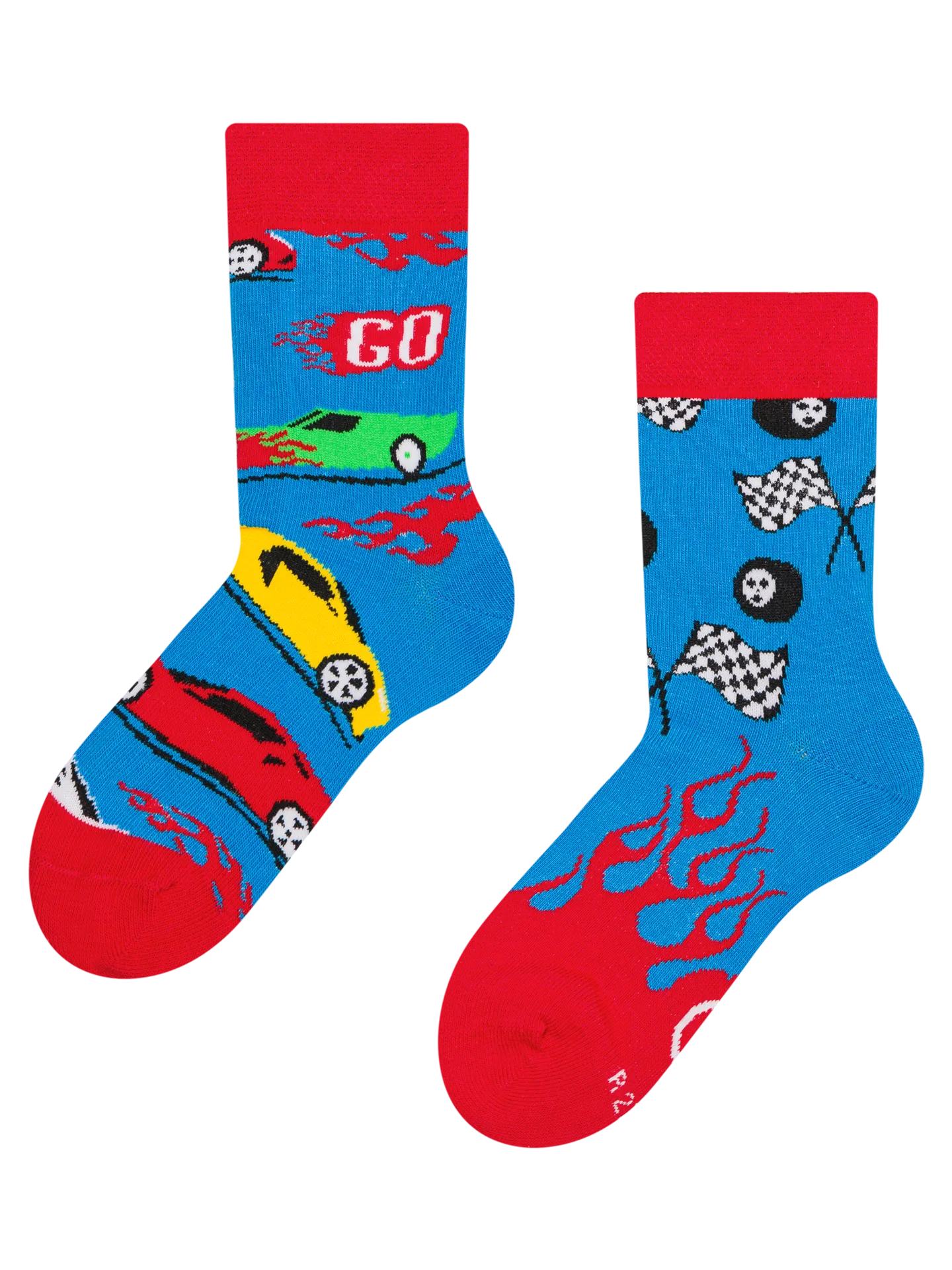 Lustige Kindersocken Schnelle Autos