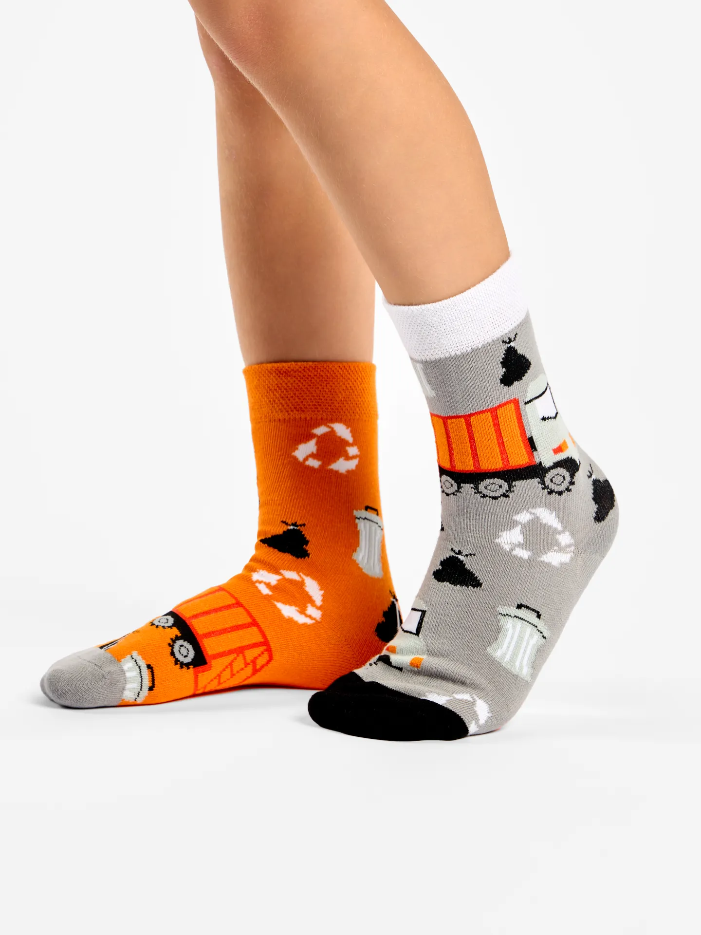 Lustige Kindersocken Müllwagen - Image 2