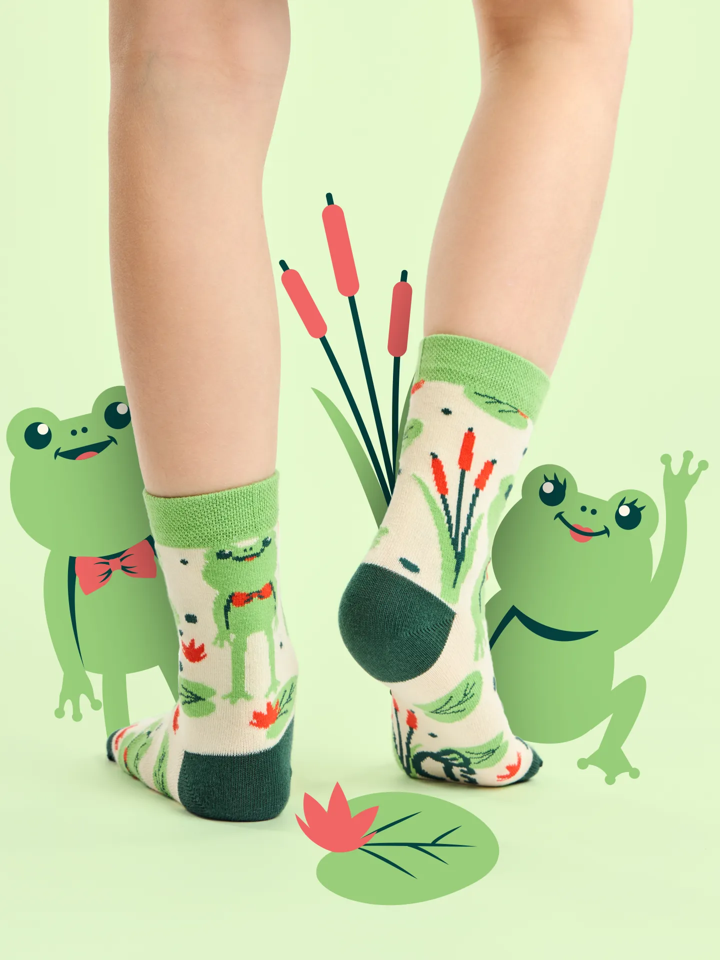 Lustige Kindersocken Kleiner Frosch - Image 5