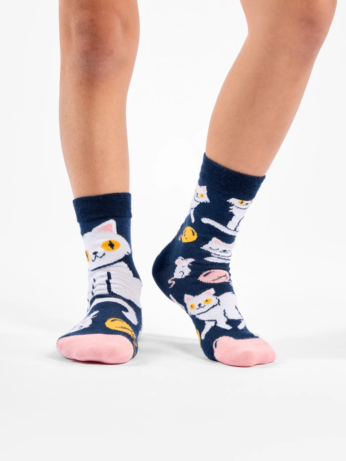Lustige Kindersocken Verspieltes Kätzchen - Image 2