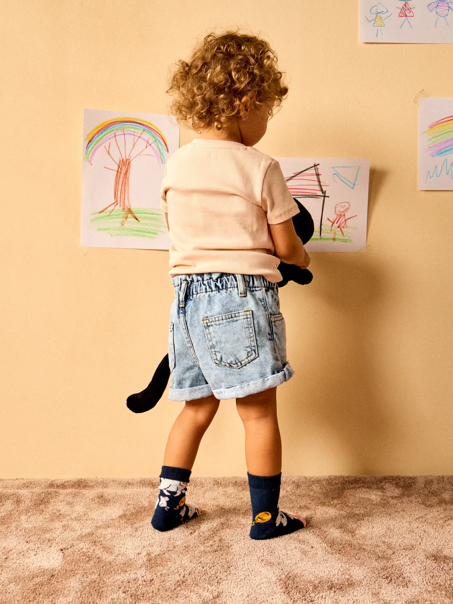 Lustige Kindersocken Verspieltes Kätzchen - Image 4