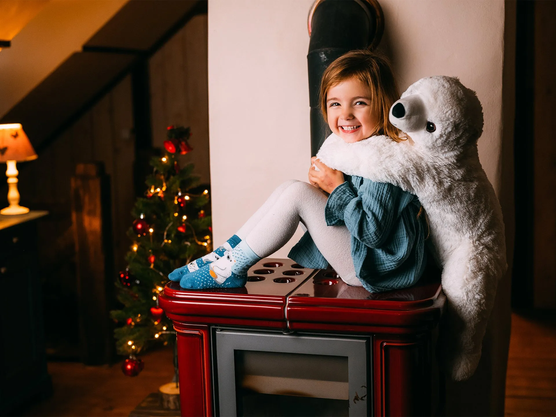 Lustige Kindersocken Eisbären - Image 4