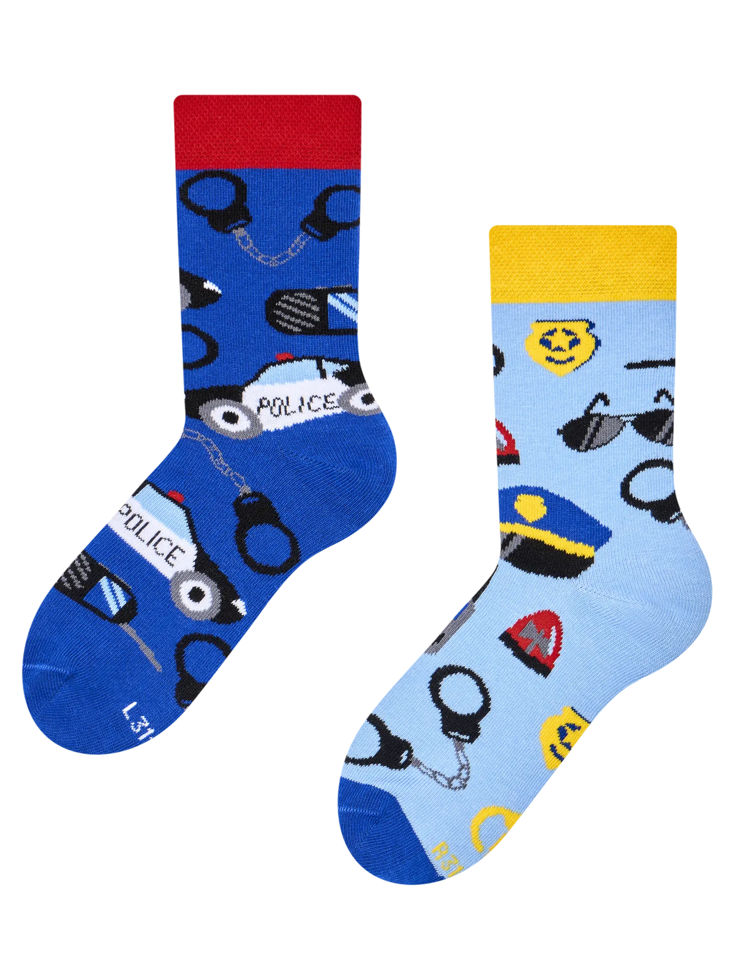 Lustige Kindersocken Polizist