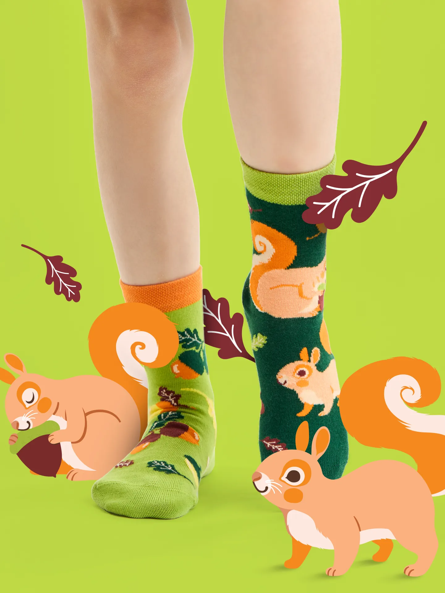 Lustige Kindersocken Eichhörnchen - Image 4