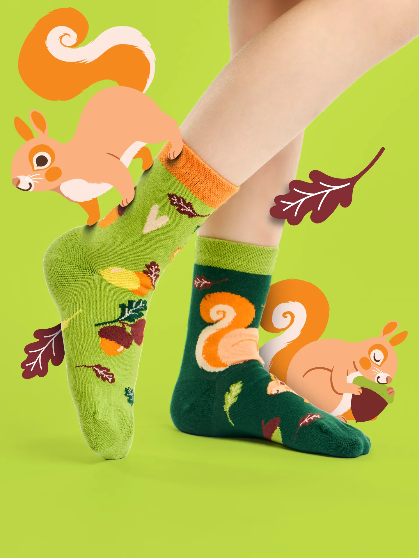 Lustige Kindersocken Eichhörnchen - Image 5