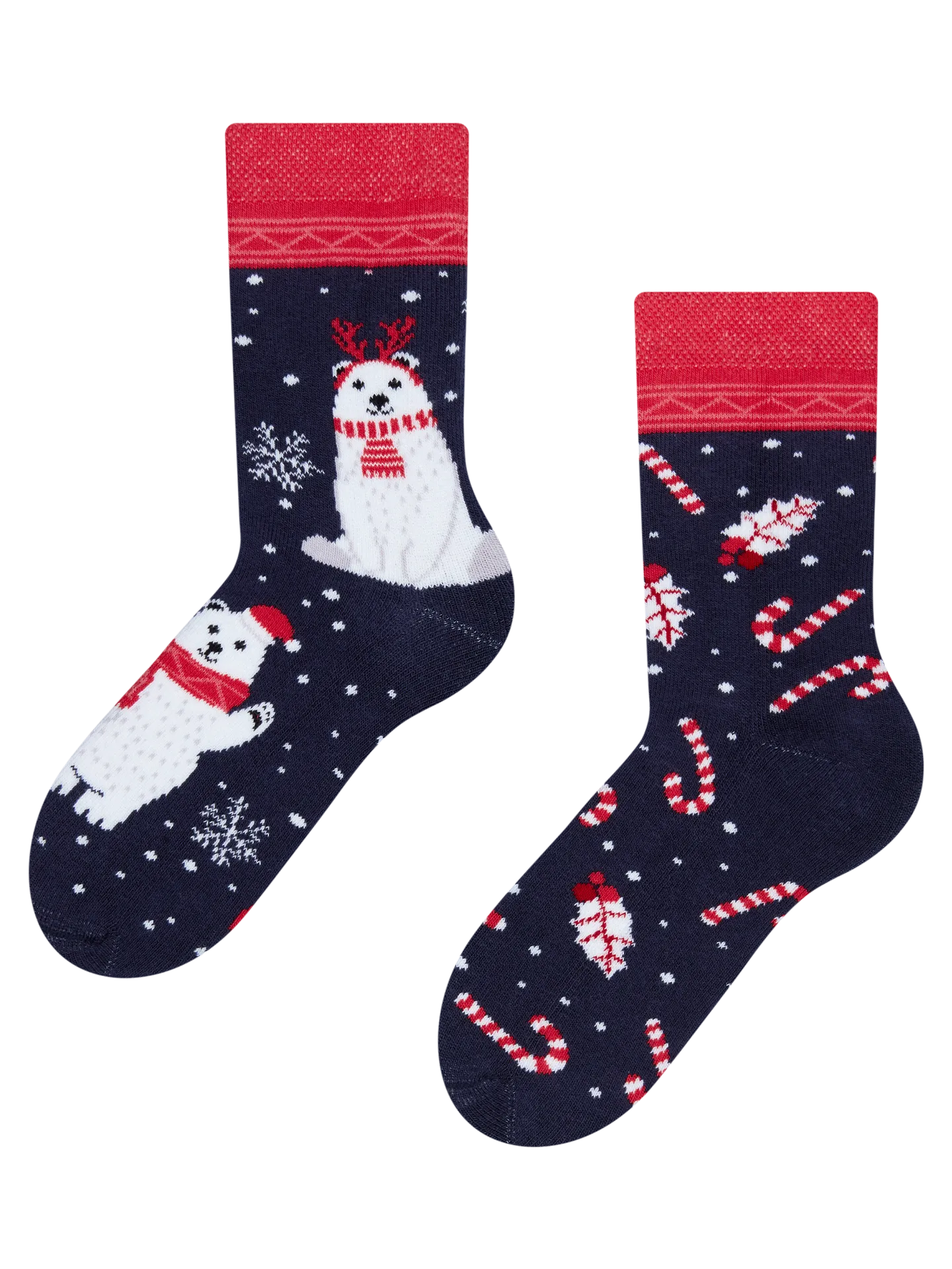 Lustige warme Socken für Kinder Weihnachts-Eisbär
