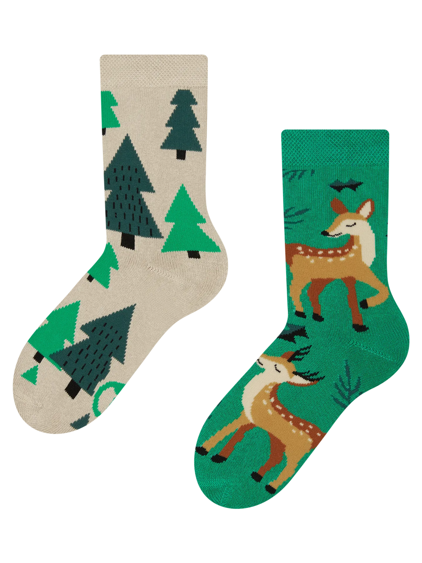 Lustige warme Socken für Kinder Reh und Hirsch