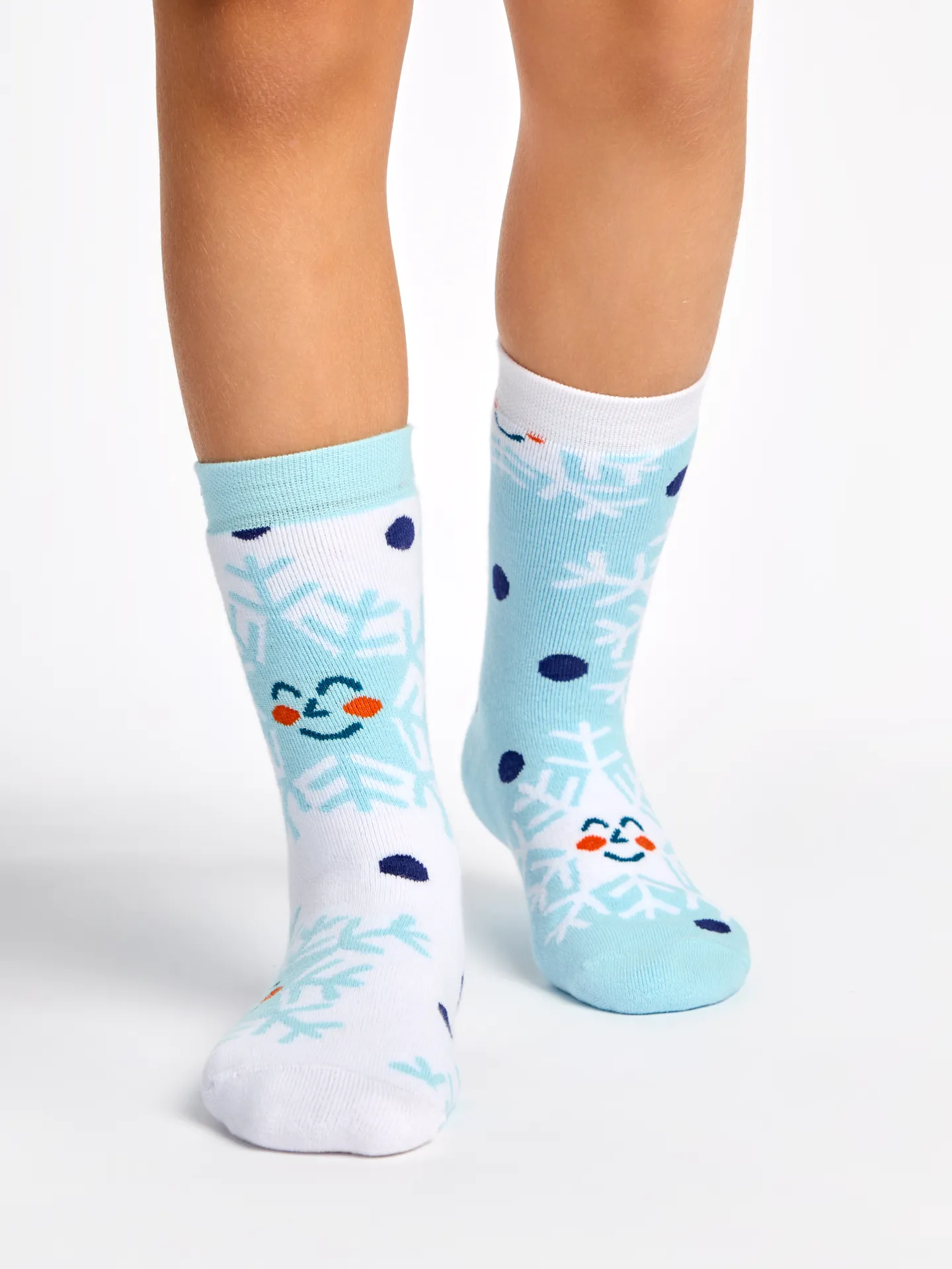 Lustige warme Socken für Kinder Glückliche Schneeflocken - Image 5