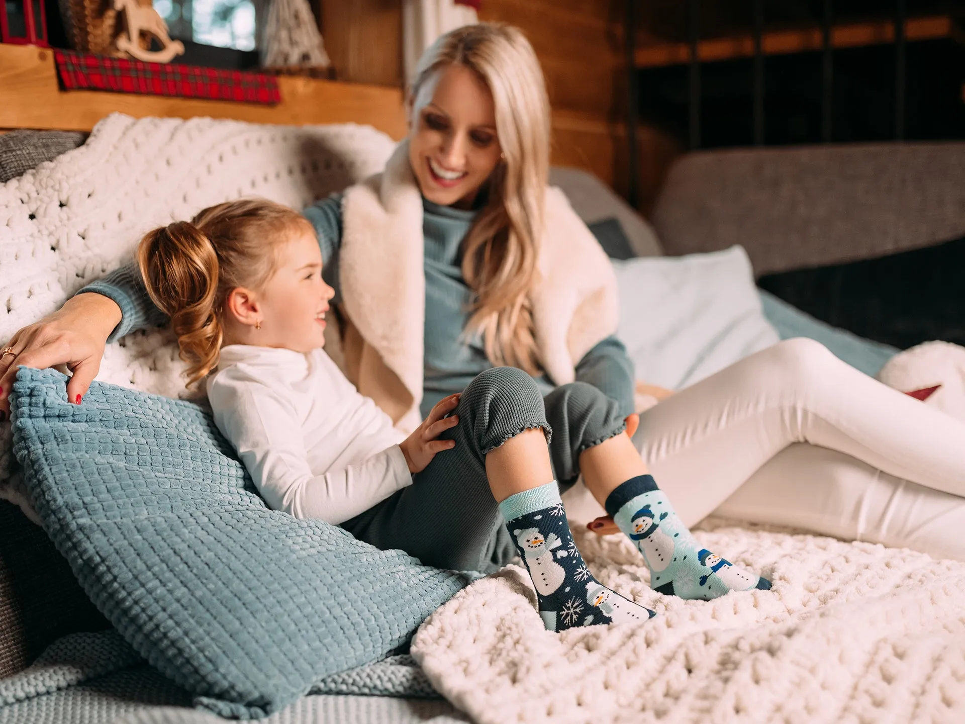 Lustige warme Socken für Kinder Fröhlicher Schneemann - Image 4