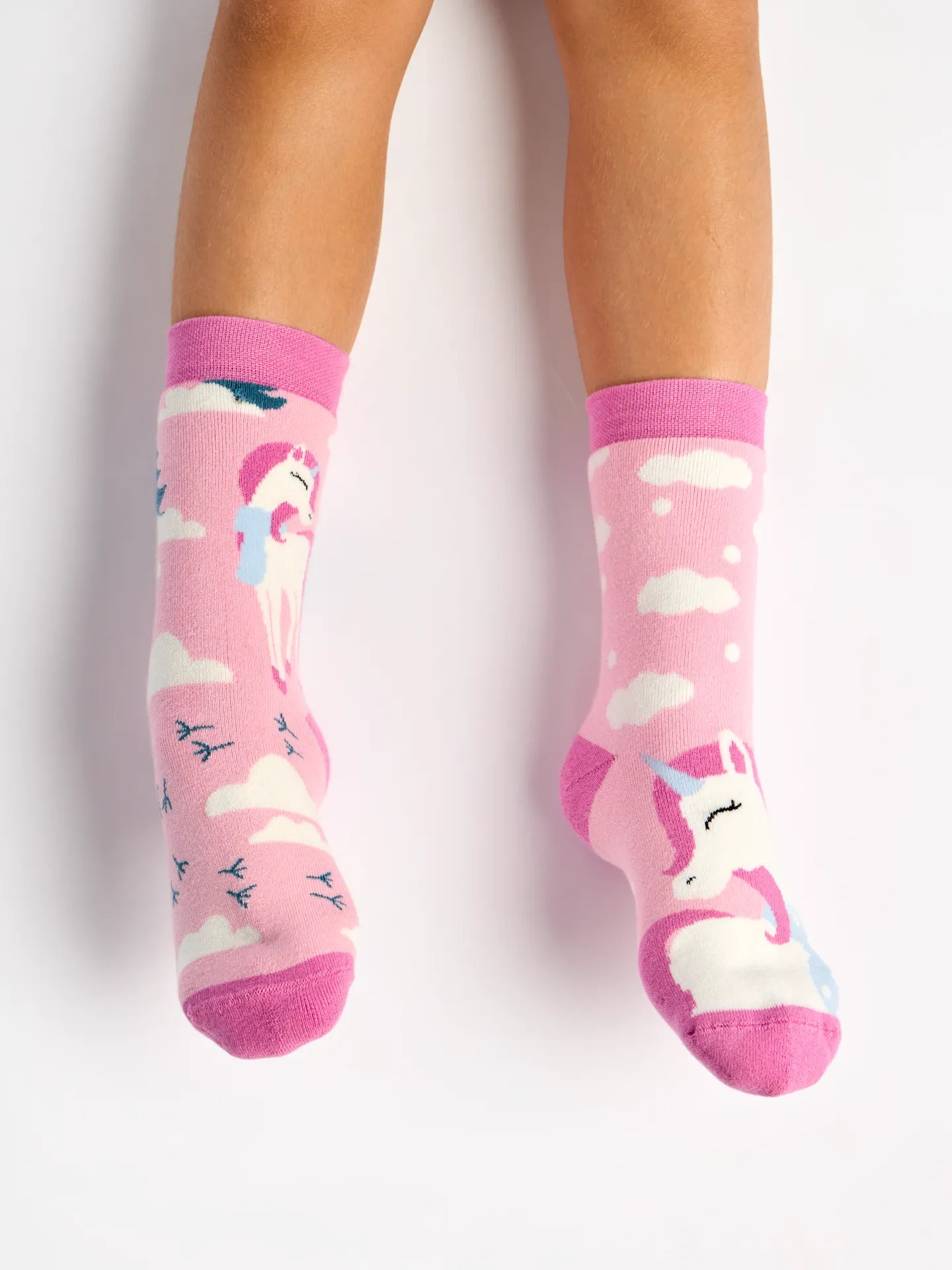 Lustige warme Socken für Kinder Einhorn mit Schal - Image 2