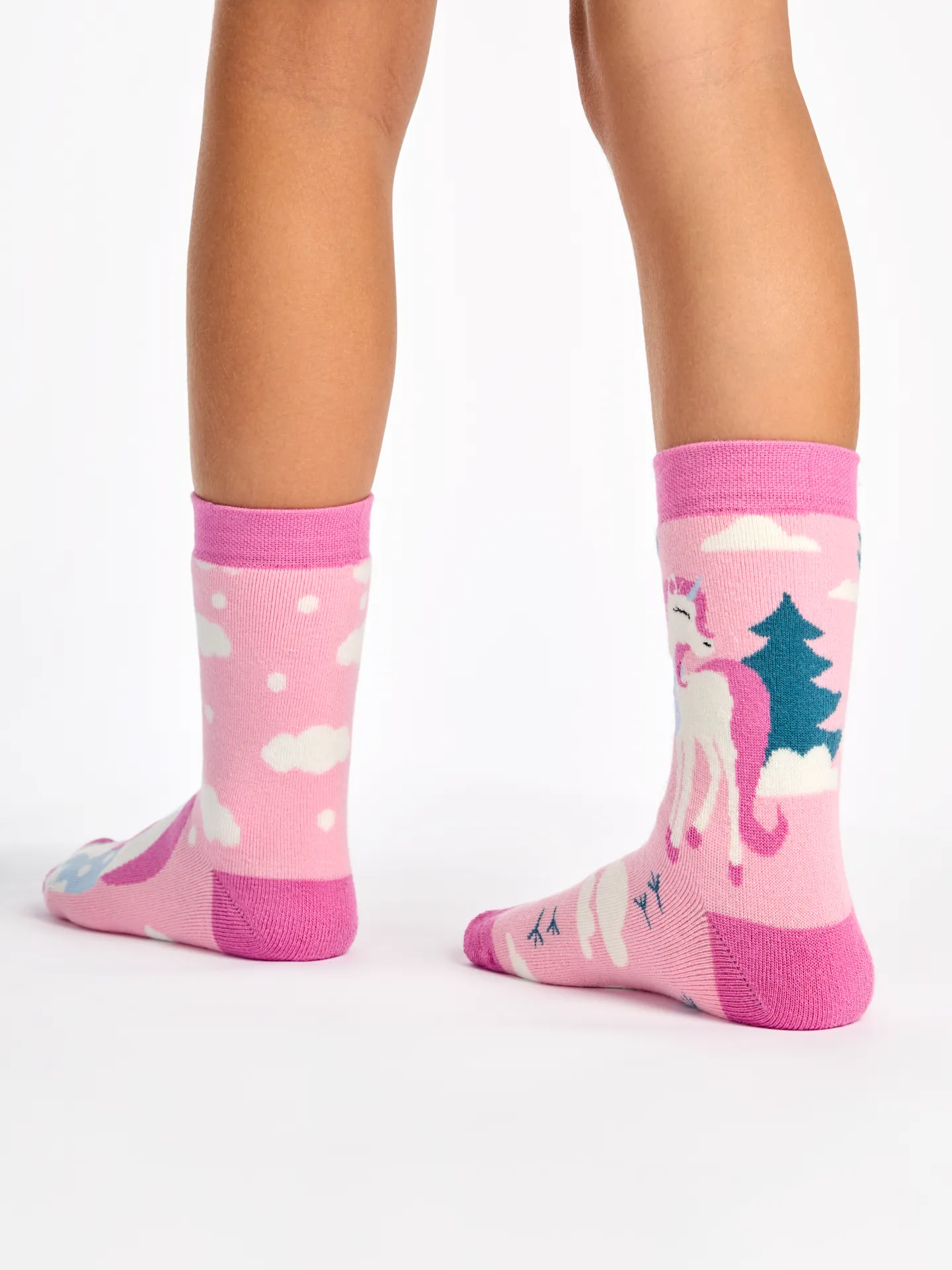 Lustige warme Socken für Kinder Einhorn mit Schal - Image 3