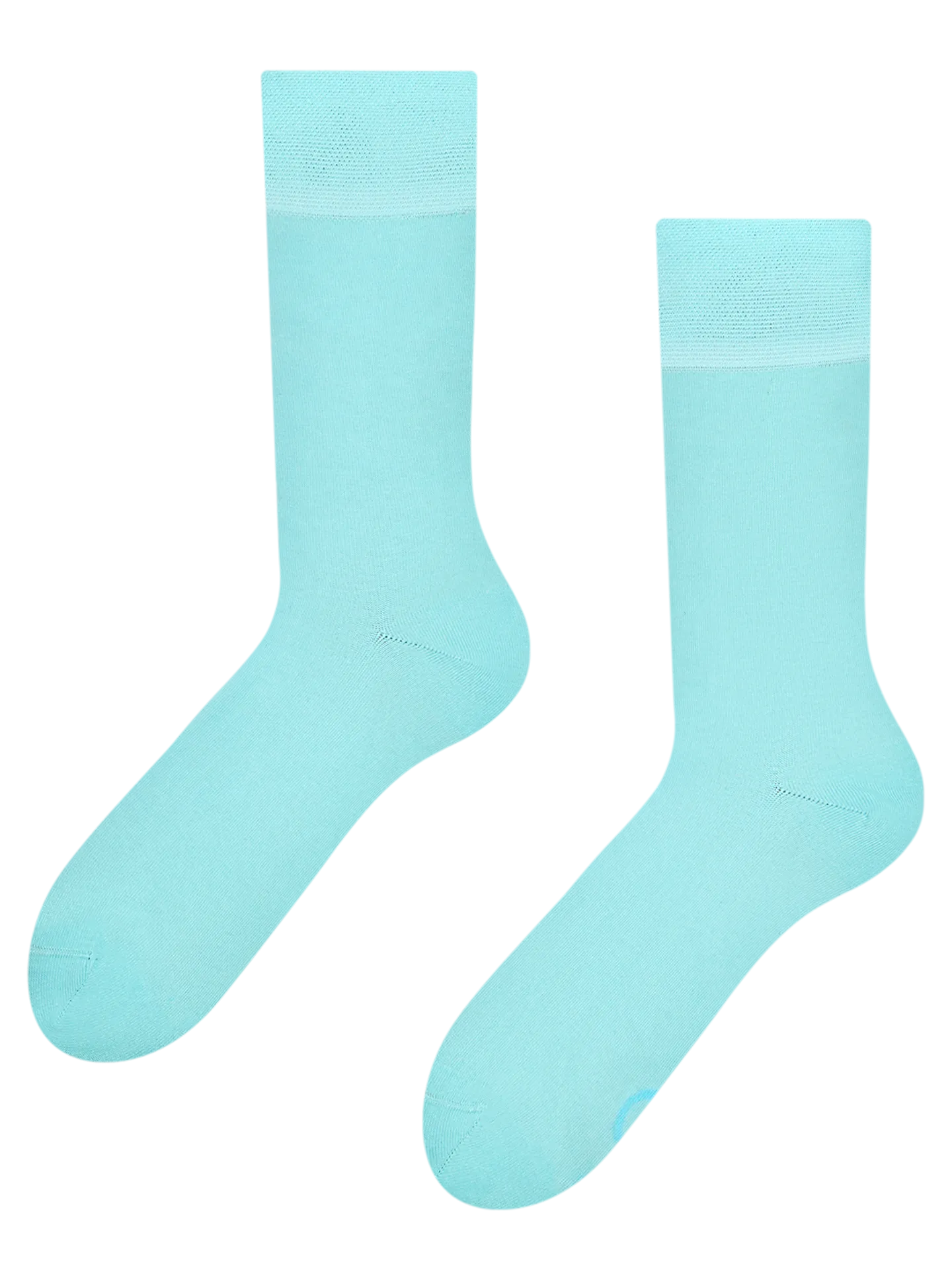 Hellblaue hohe Socken