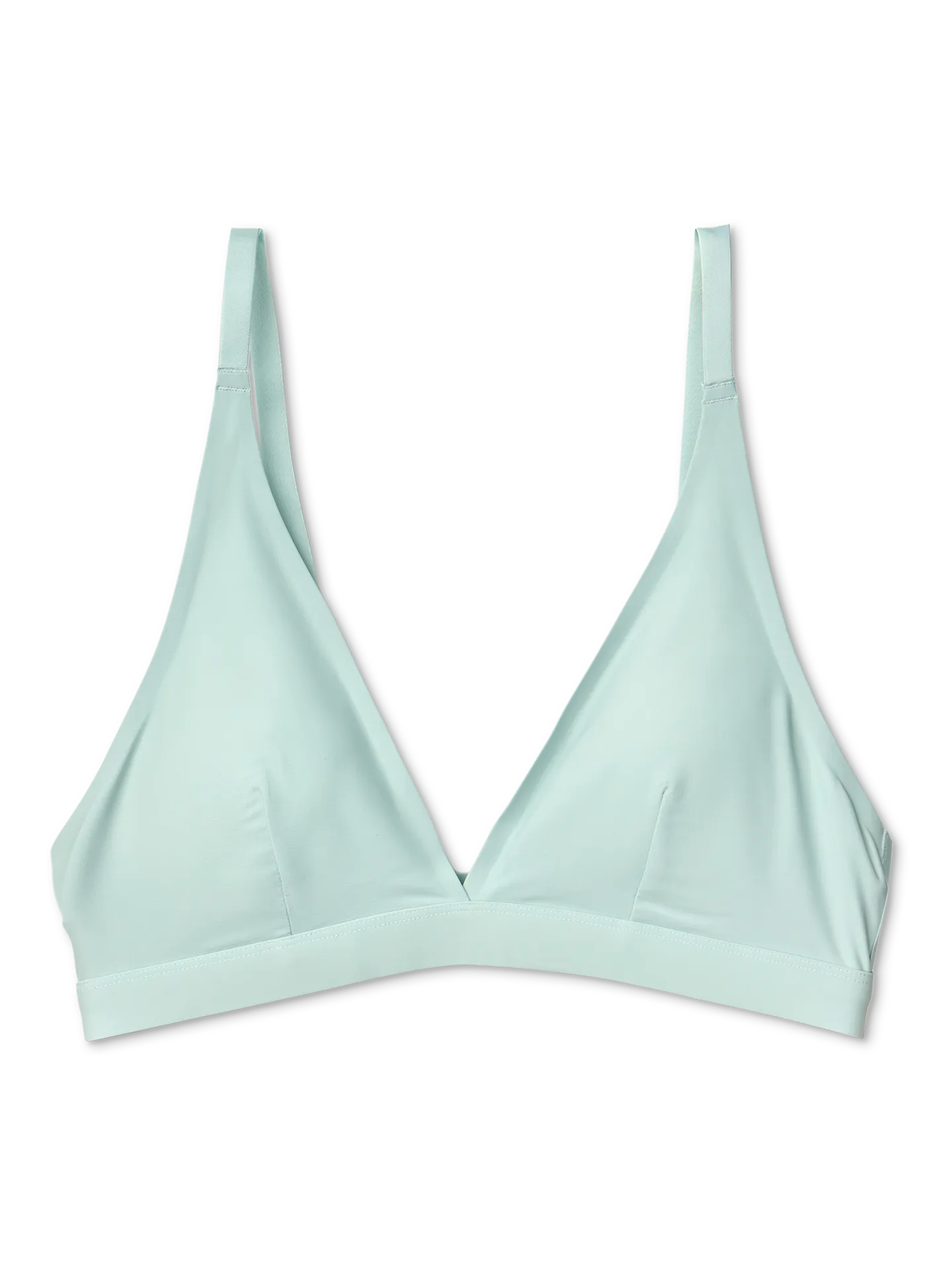 Hellgrüne nahtlose Bralette in Triangelform