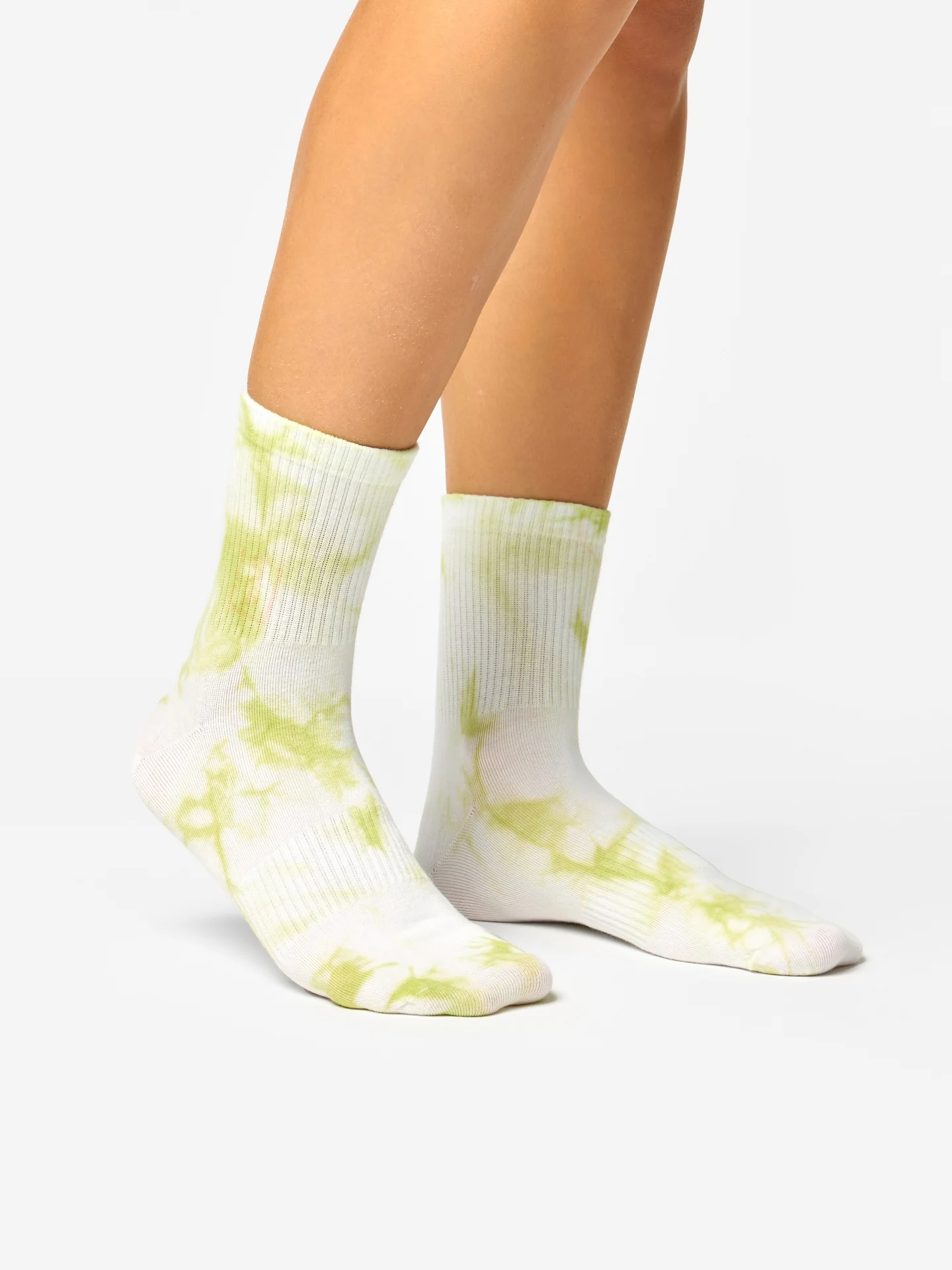 Limette Crewsocken mit Tie-Dye-Effekt - Image 2