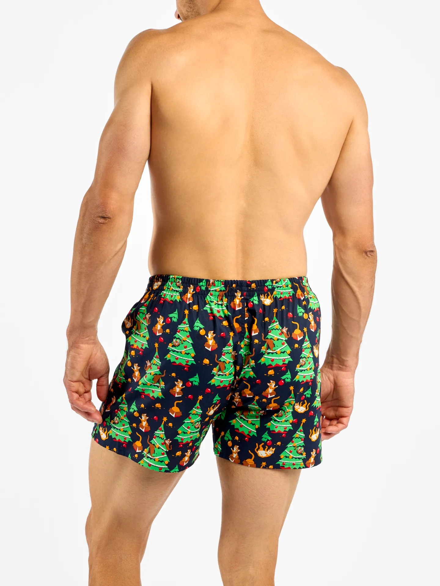 Lustige Shorts für Männer Katzenparty - Image 3