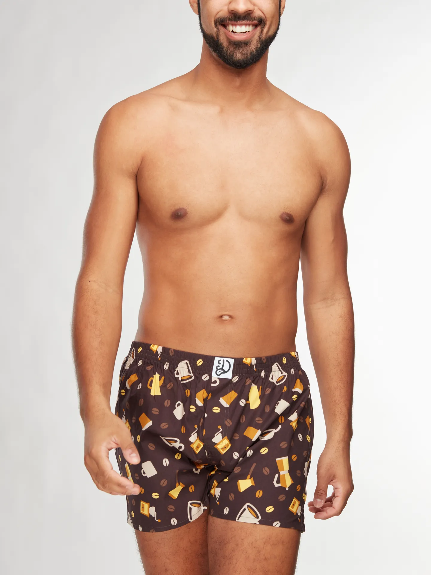 Lustige Shorts für Männer Kaffeebohnen - Image 3