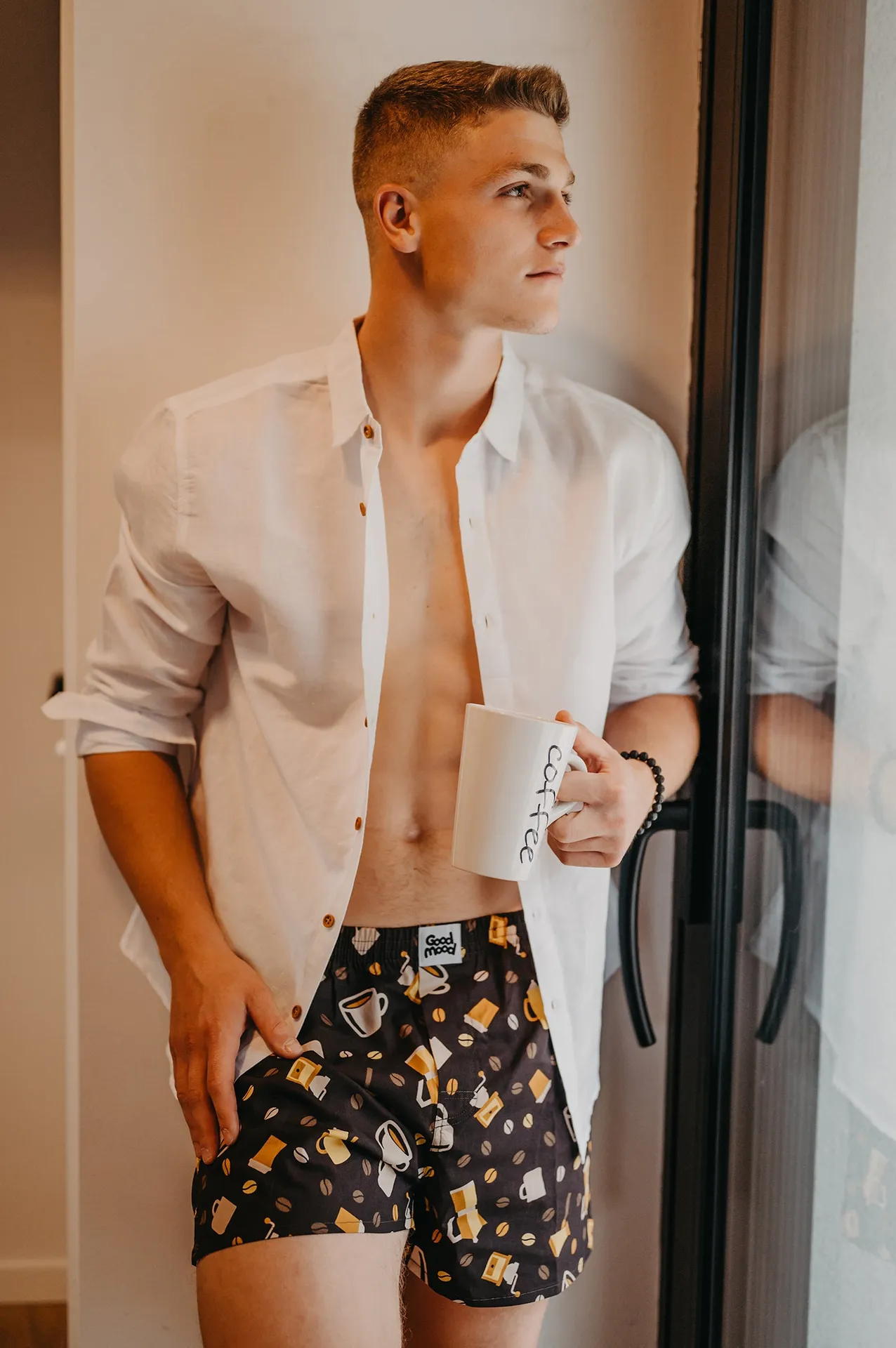Lustige Shorts für Männer Kaffeebohnen - Image 5