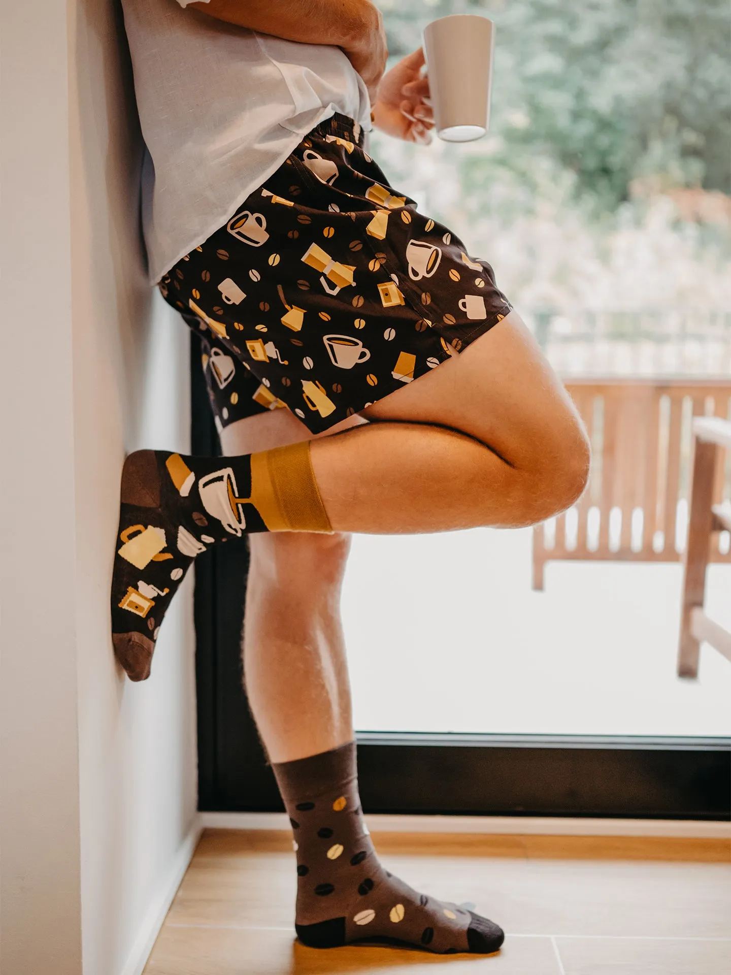 Lustige Shorts für Männer Kaffeebohnen - Image 6