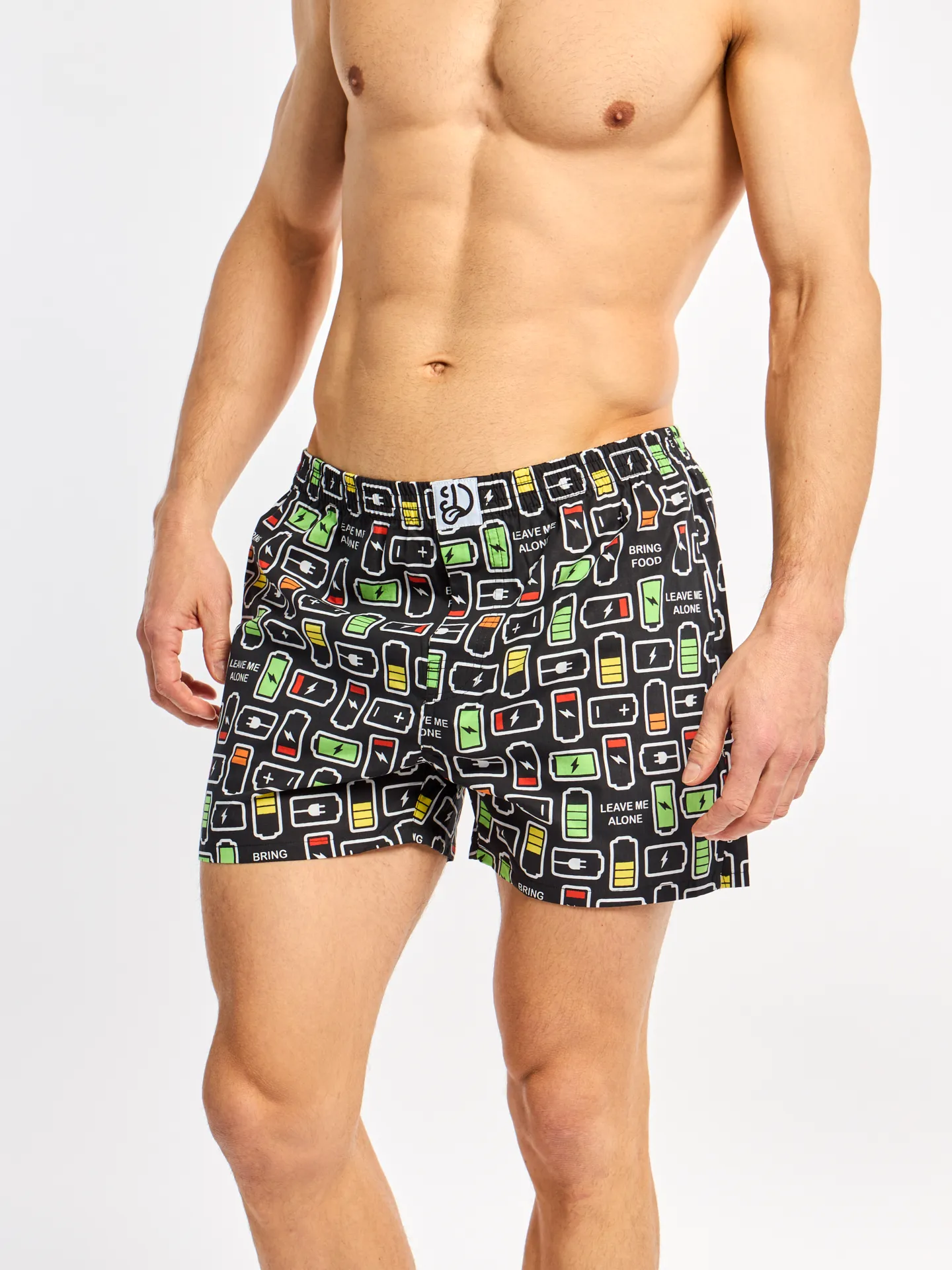 Lustige Shorts für Männer Soziales Aufladen - Image 2