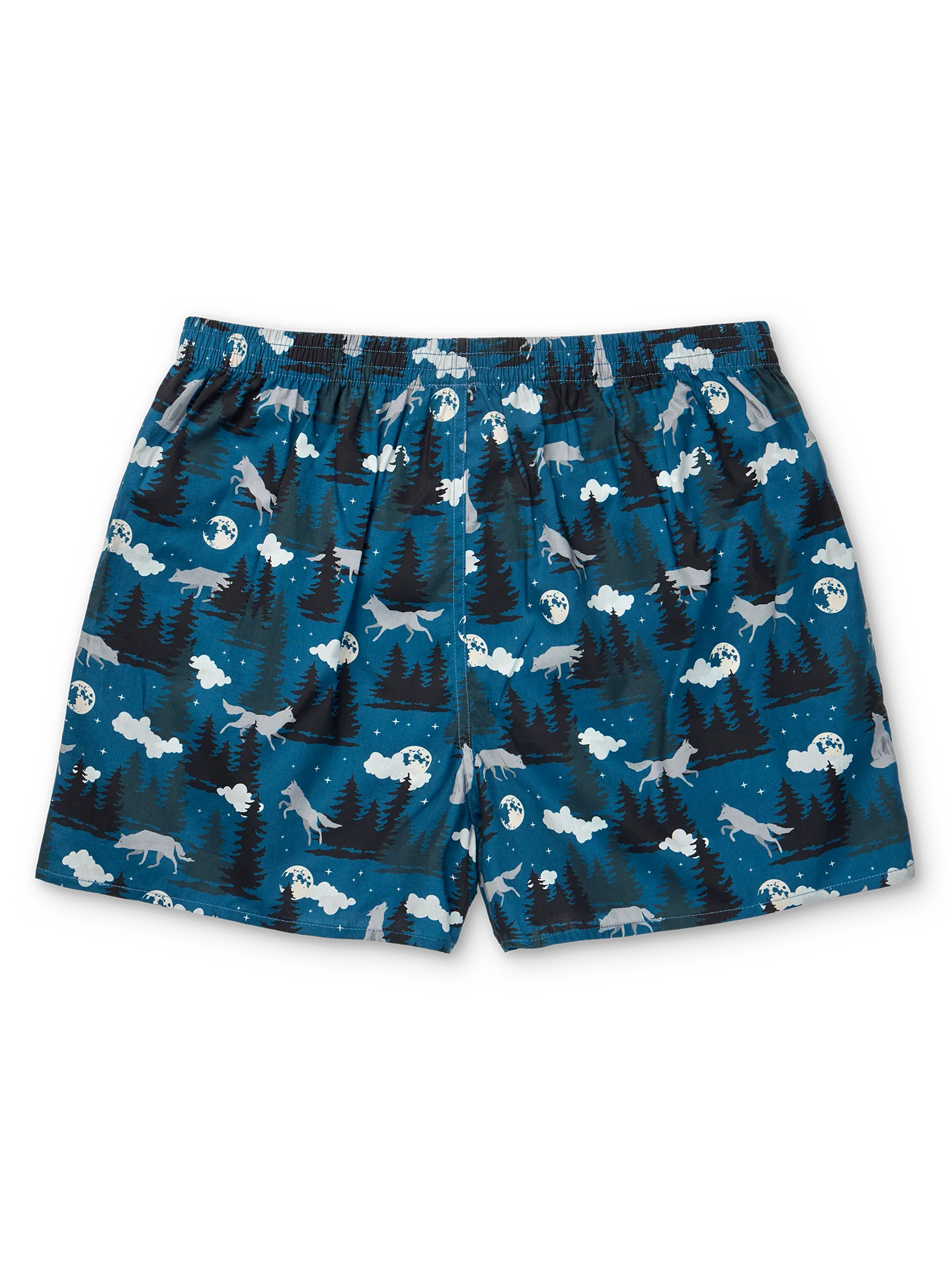 Lustige Shorts für Männer Wolf und Mond - Image 2