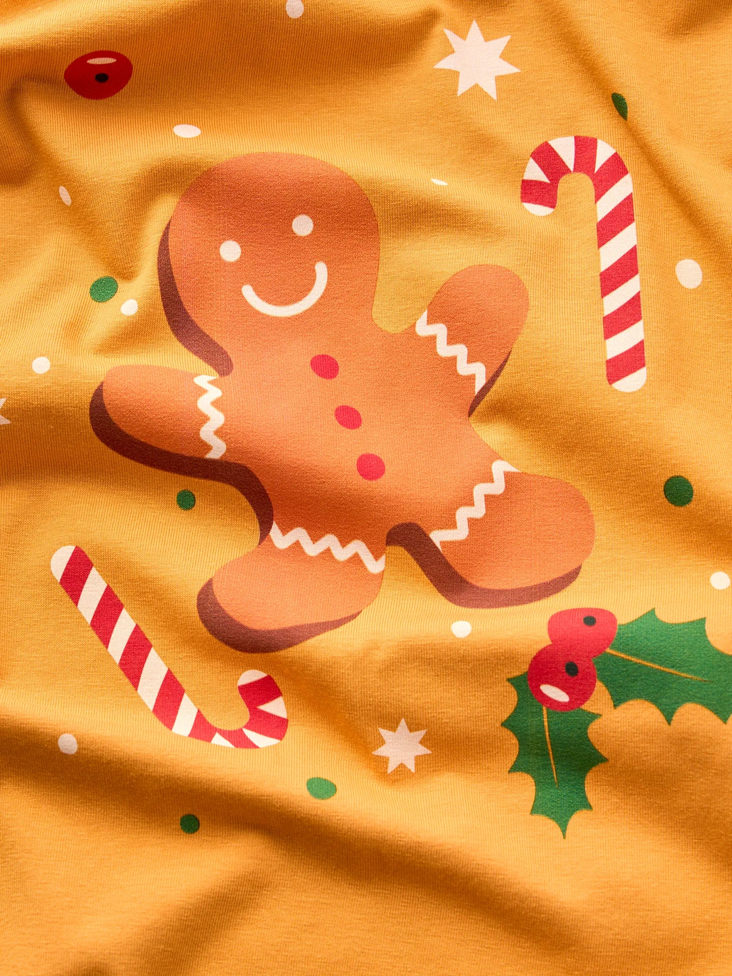 Lustiger Pyjama für Männer Lebkuchen & Süßigkeiten - Image 2