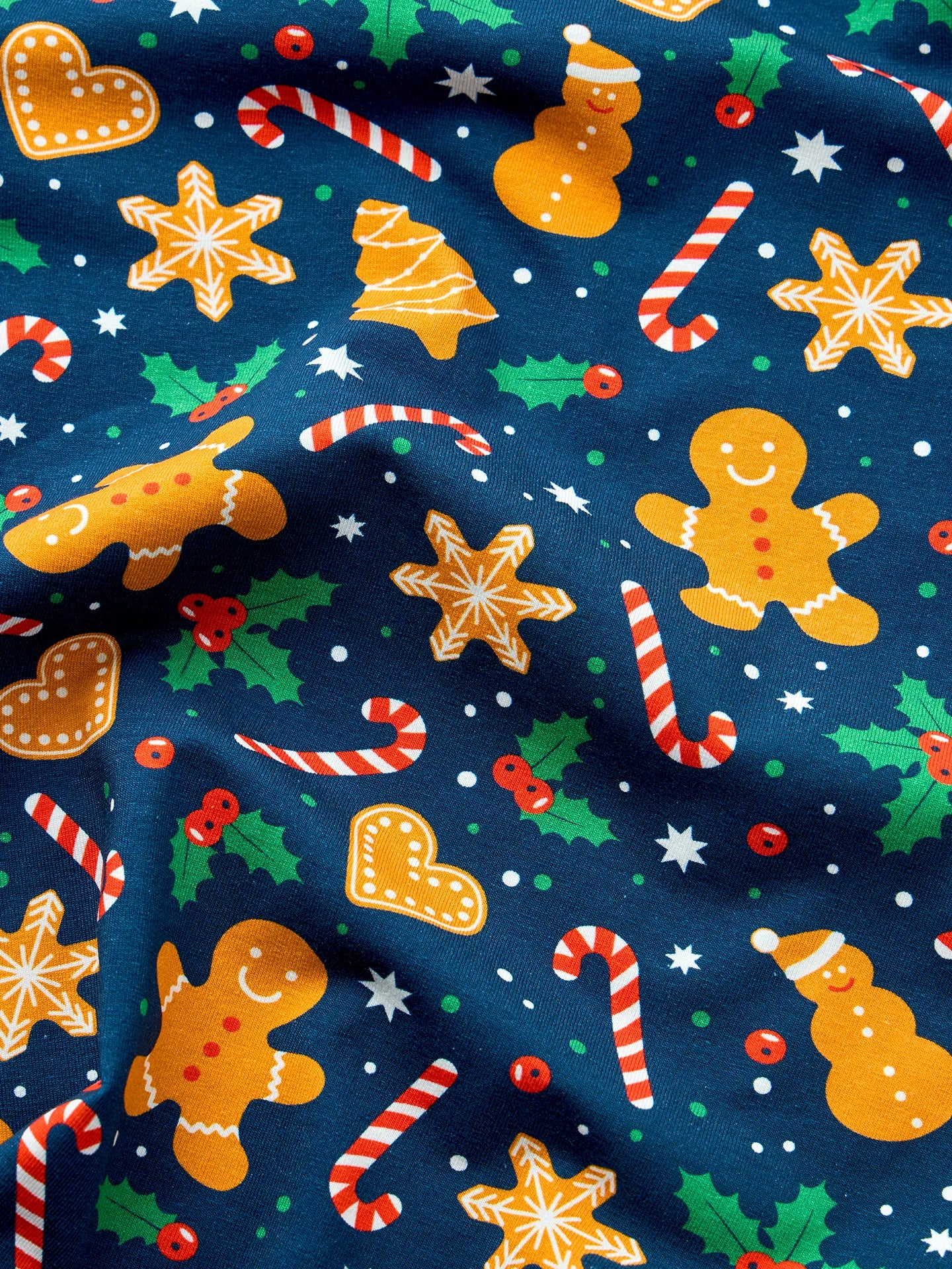 Lustiger Pyjama für Männer Lebkuchen & Süßigkeiten - Image 3