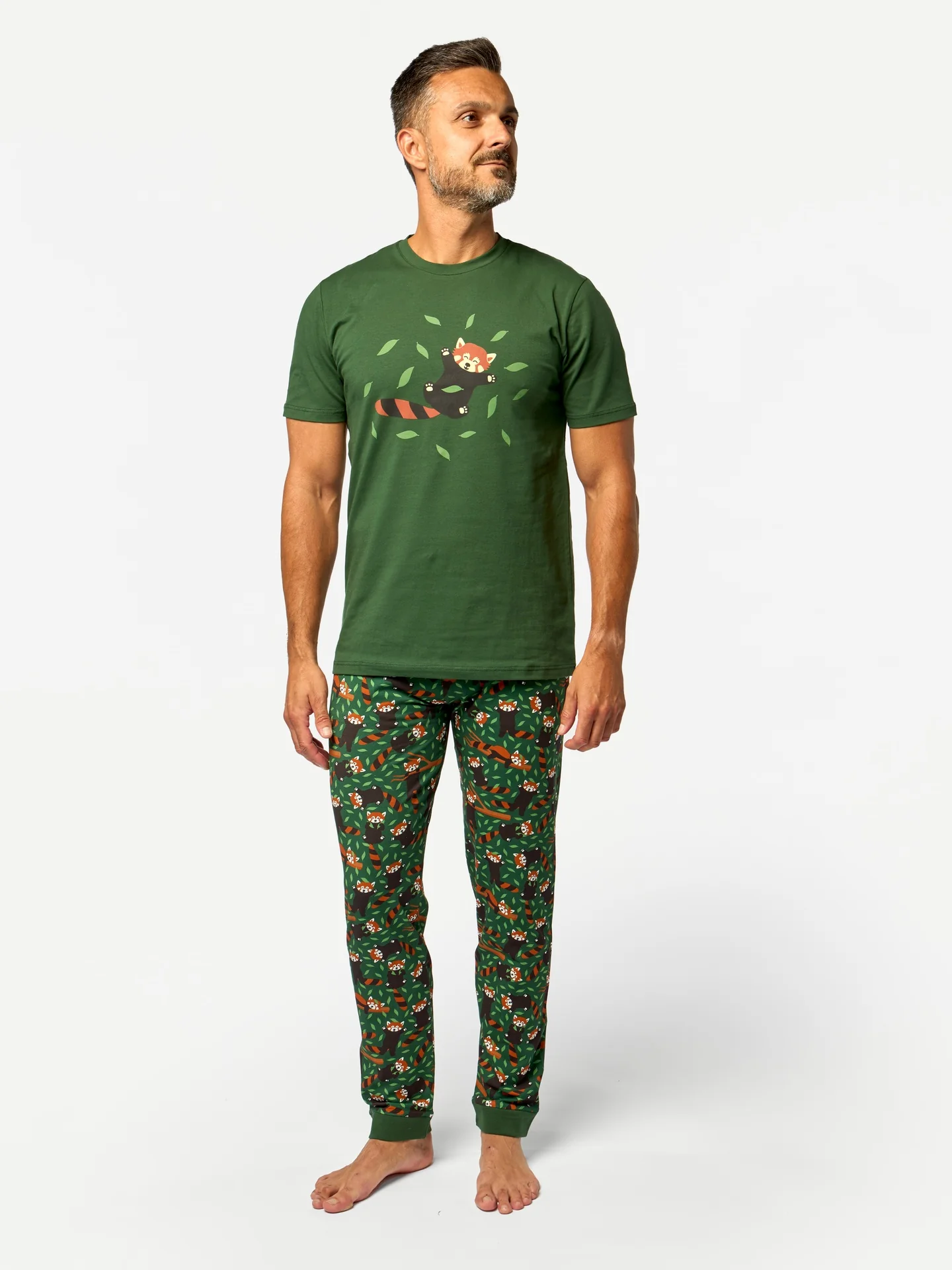 Lustiger Pyjama für Männer Roter Panda - Image 4