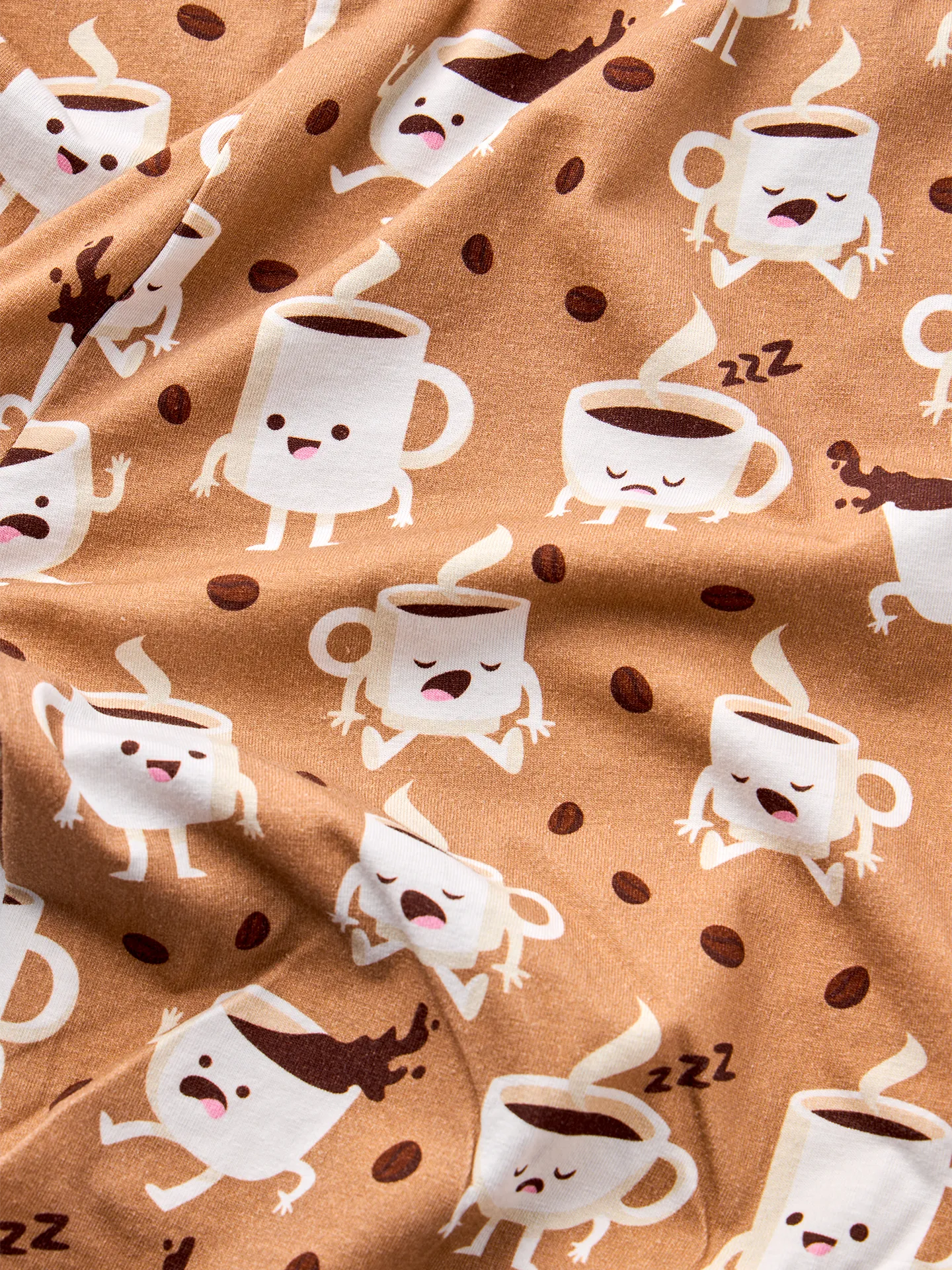 Lustiger Pyjama für Männer Schläfriger Kaffee - Image 3