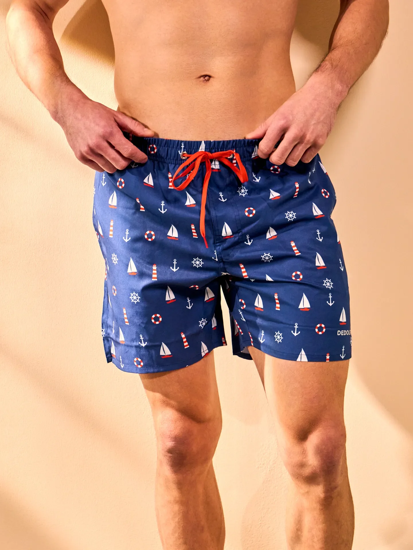 Lustige Badeshorts für Männer Kapitän zur See - Image 3