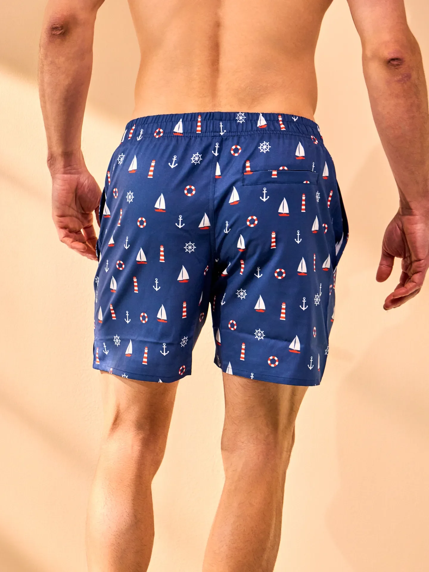 Lustige Badeshorts für Männer Kapitän zur See - Image 4