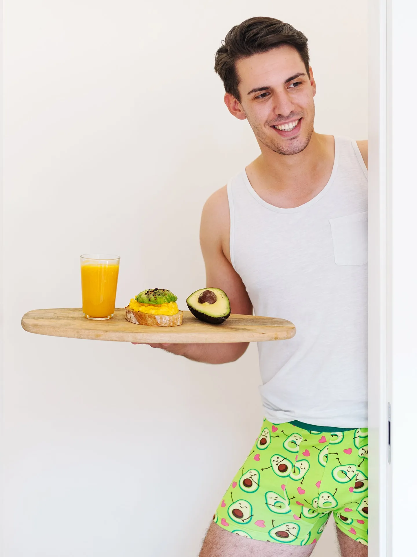 Lustige Boxershorts für Männer Avocado-Liebe - Image 5