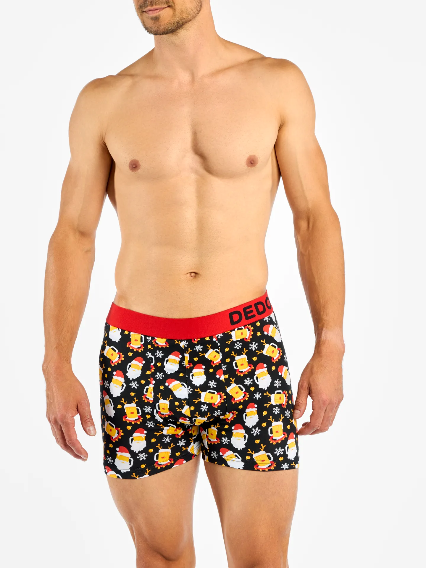 Lustige Boxershorts für Männer Bier-Weihnachtsmann - Image 3